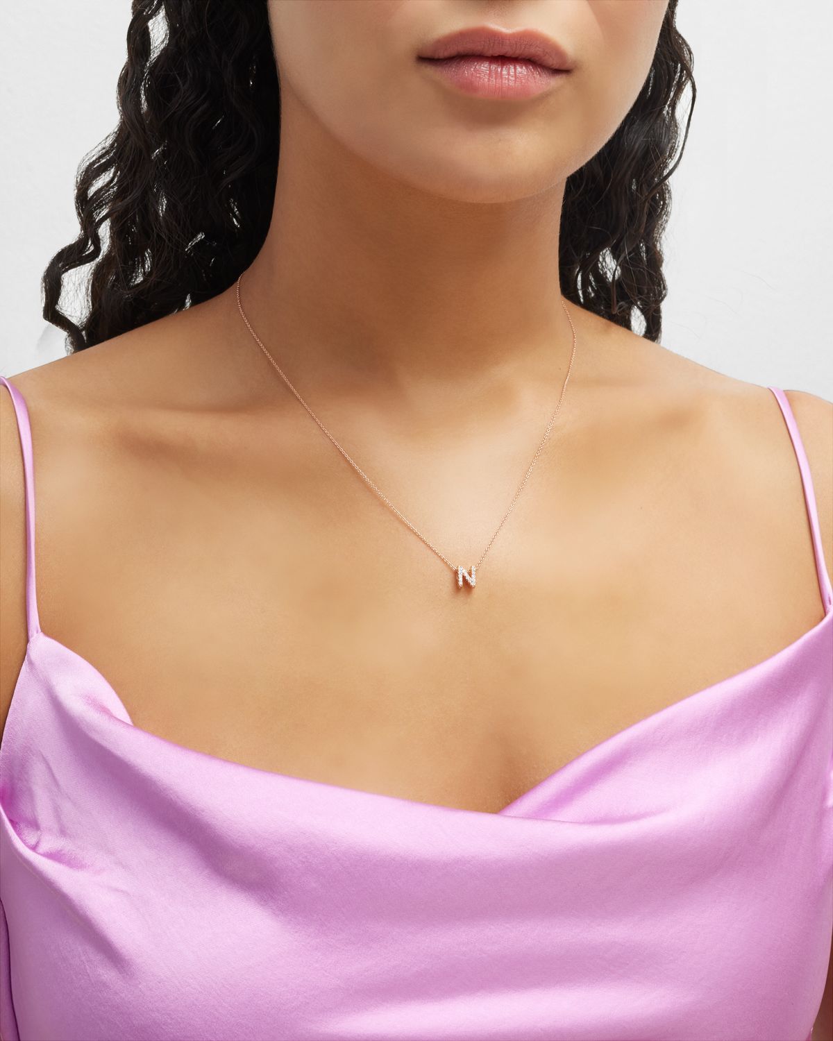 Roberto Coin Diamond Love Letter Necklace