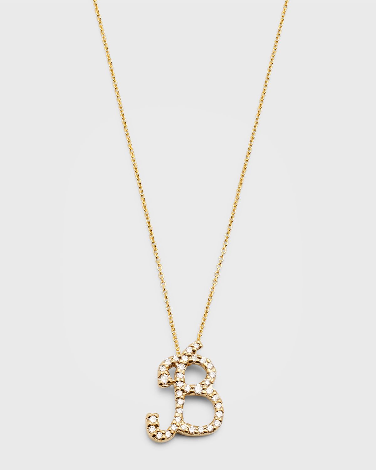 Roberto Coin Diamond Initial Necklace