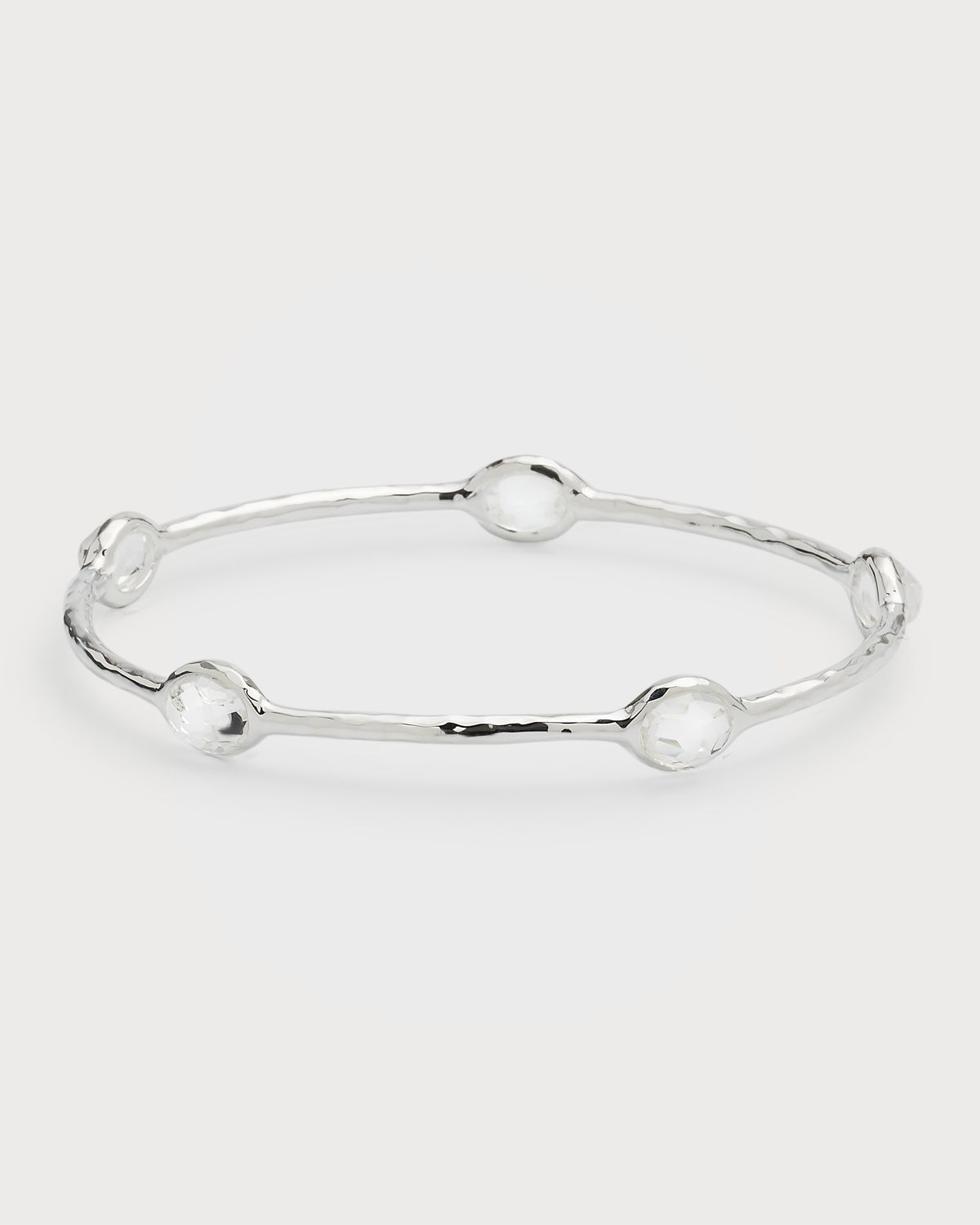 Ippolita 5-Stone Bangle Bracelet in Sterling Silver