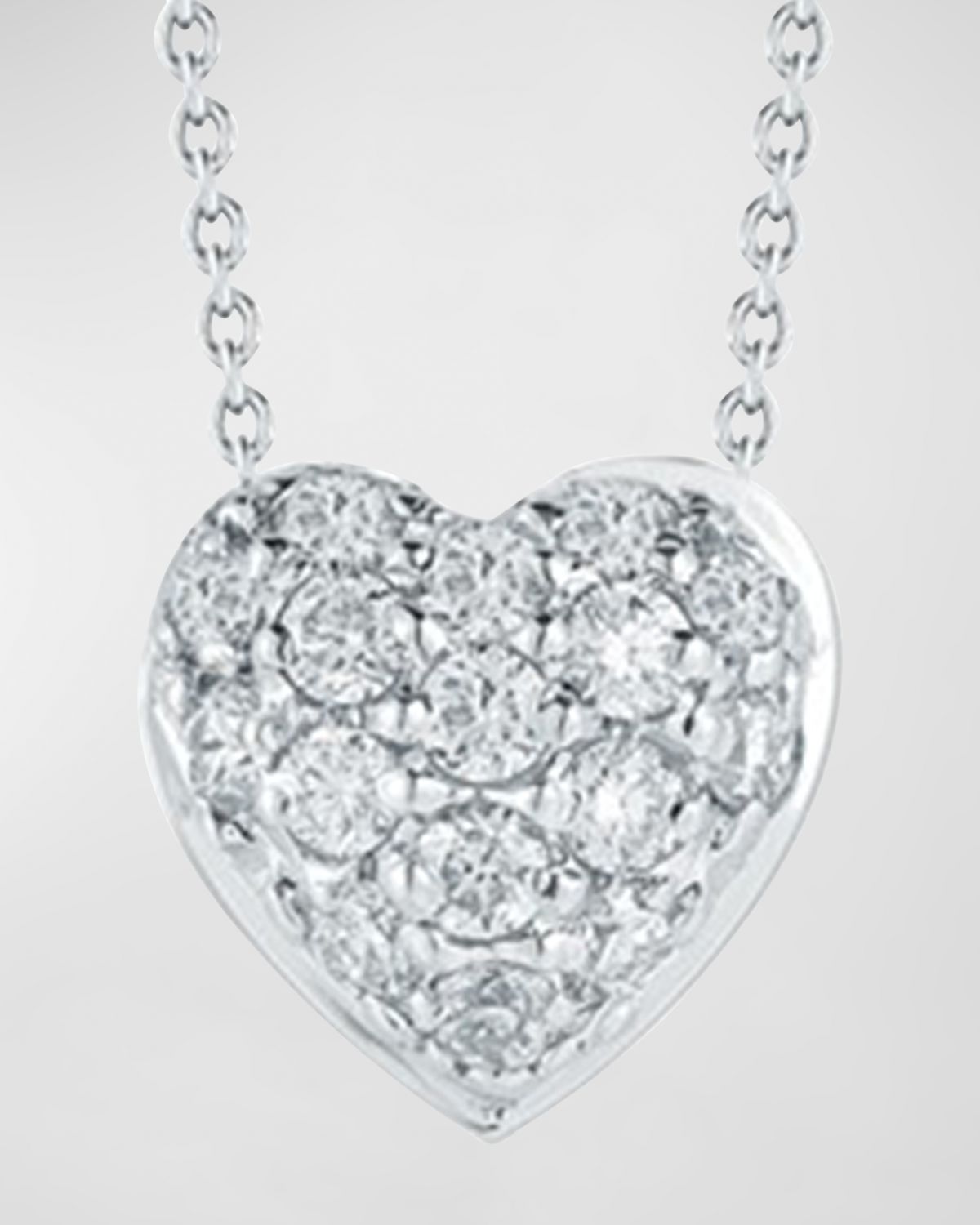 Roberto Coin Pave Heart Necklace