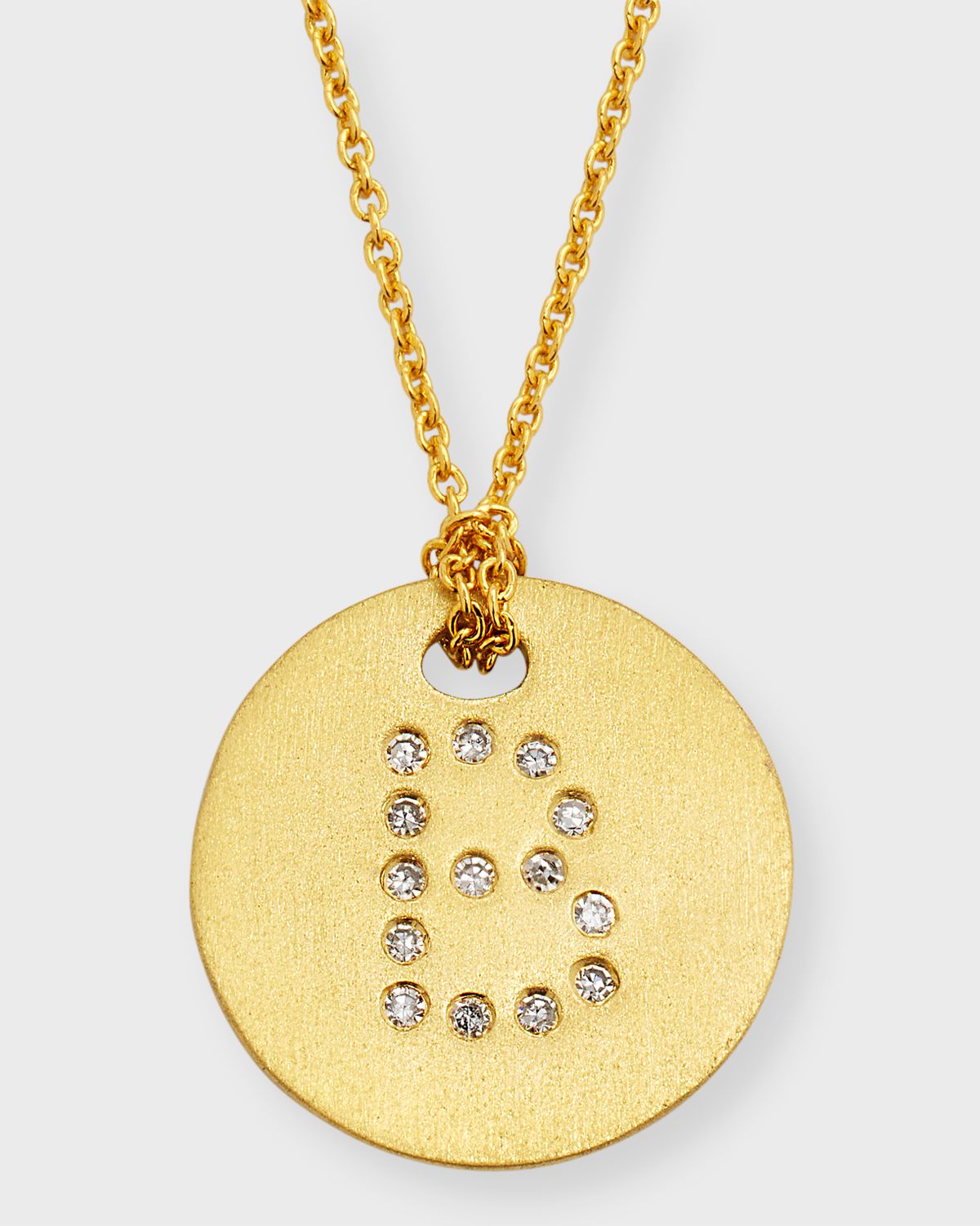 Roberto Coin Letter Medallion Necklace