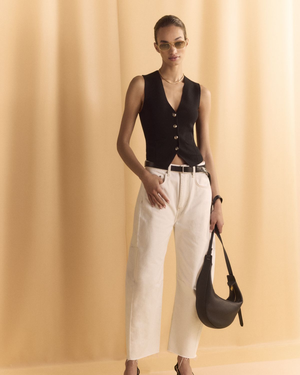 Rag & Bone Boyfriend Belt Leather, Black