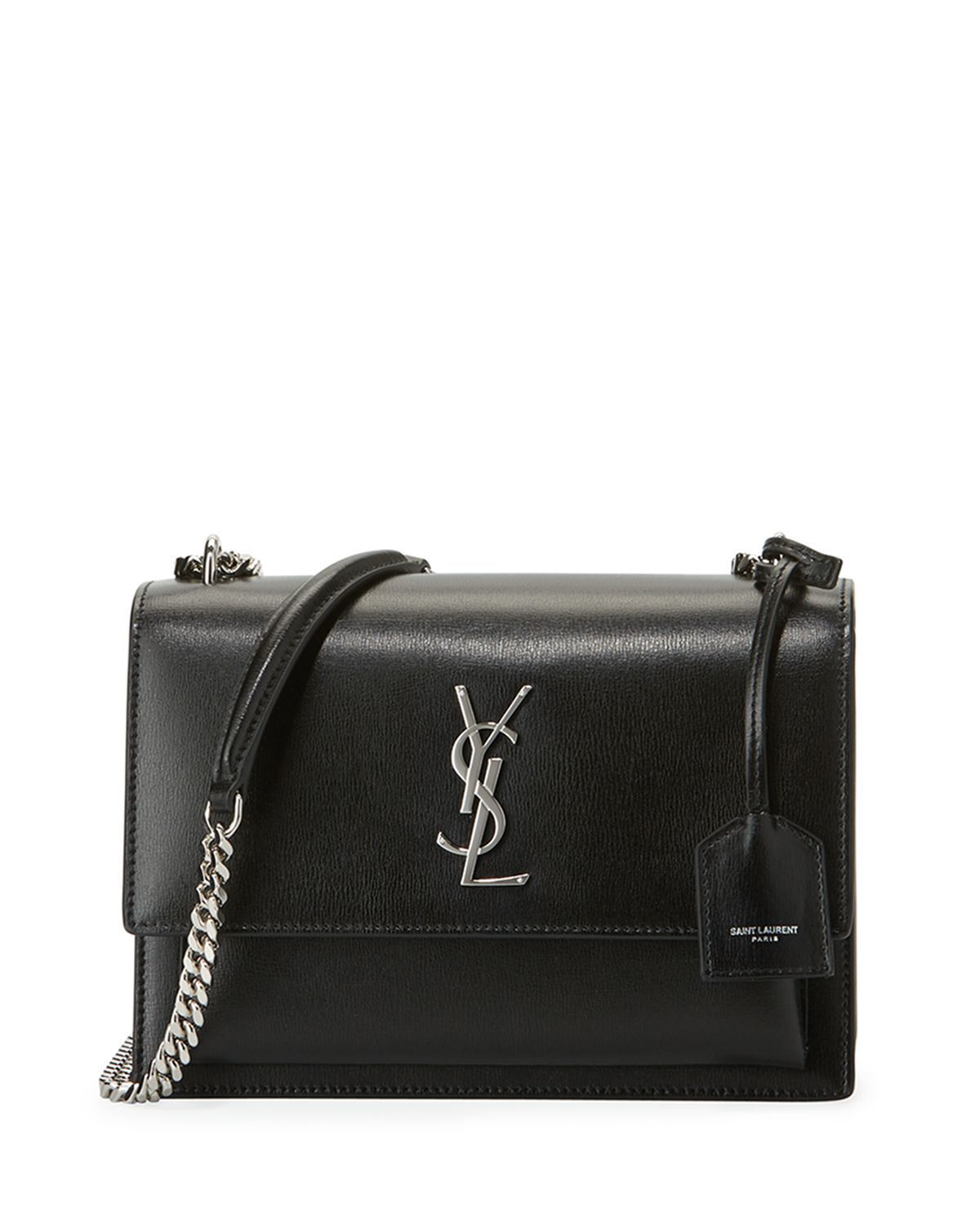 Saint Laurent Sunset Medium YSL Shoulder Bag in Smooth Leather | Thumbnail 6 Saint Laurent Sunset Medium YSL Shoulder Bag in Smooth Leather | Thumbnail 6