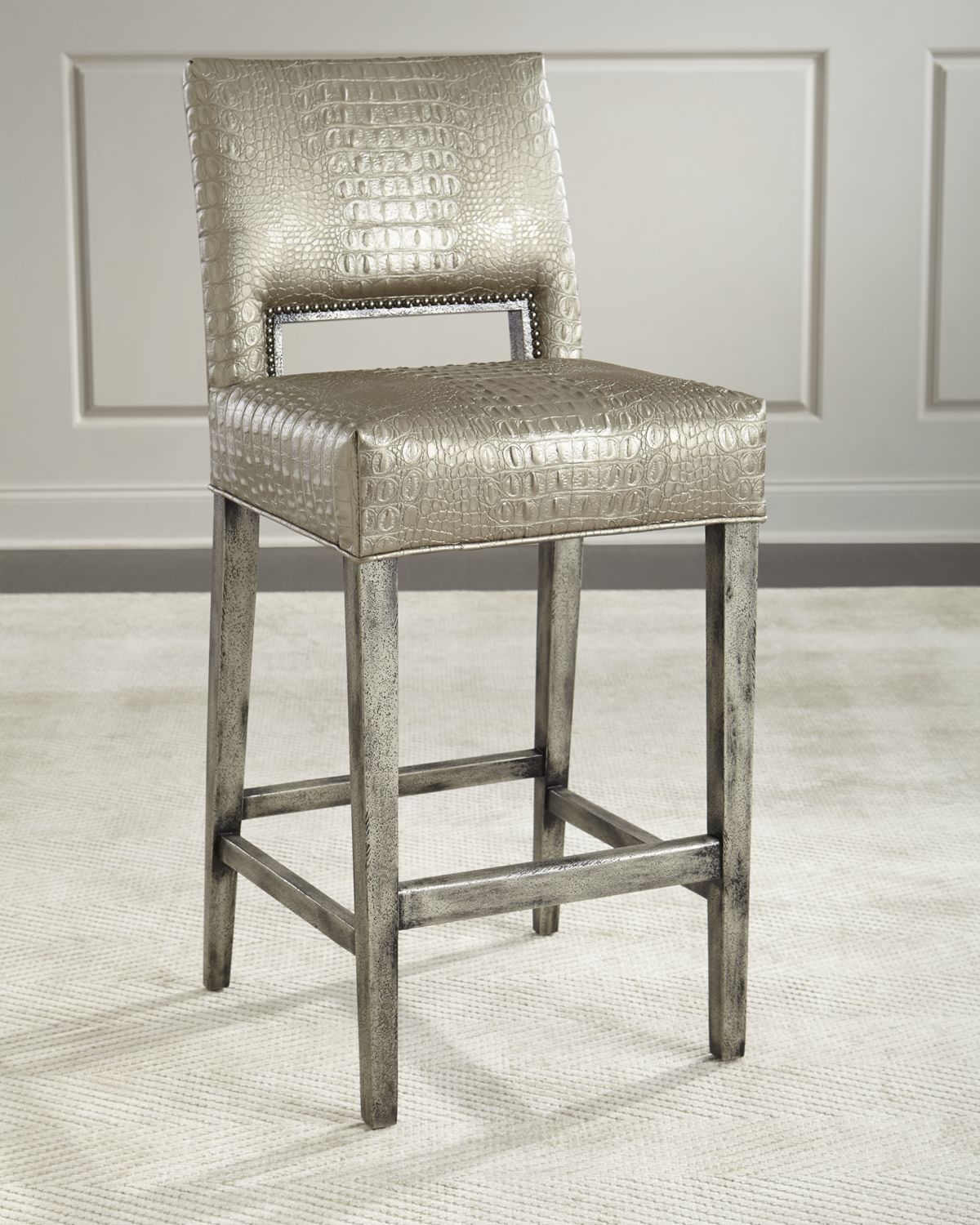 Old Hickory Tannery Valerian Bar Stool, 31" | Thumbnail 4 Old Hickory Tannery Valerian Bar Stool, 31" | Thumbnail 4