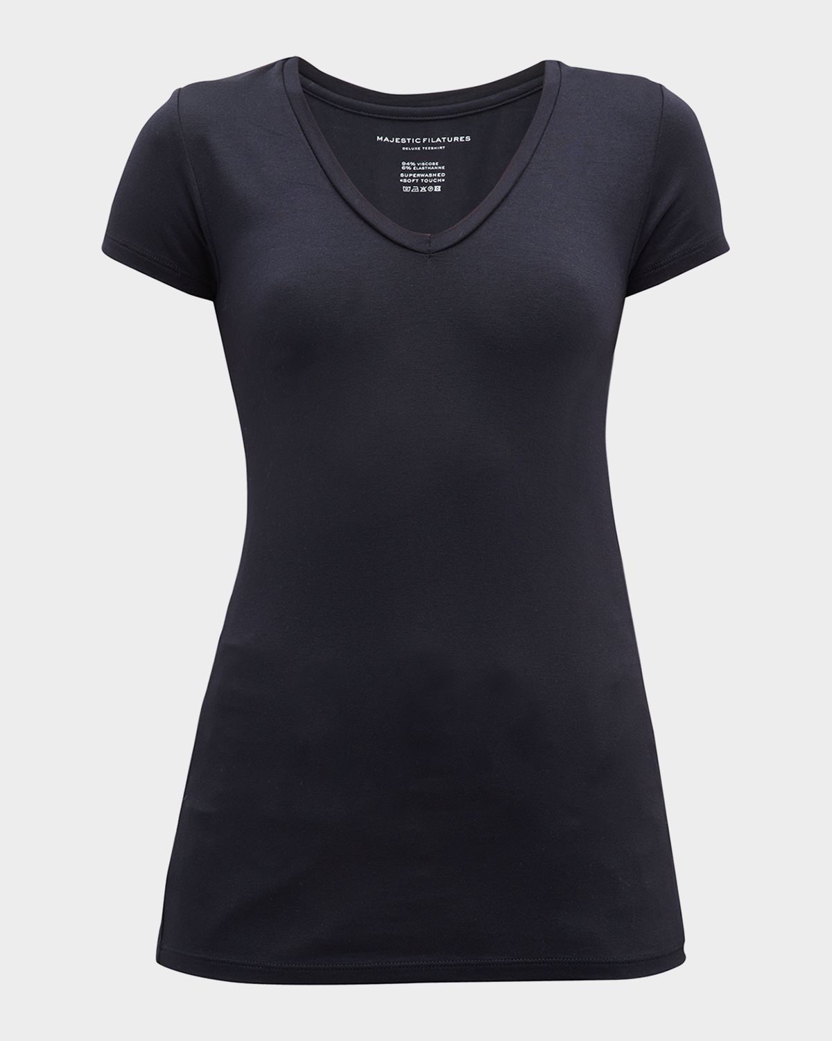 Majestic Filatures Soft Touch Short-Sleeve V-Neck Tee | Thumbnail 8