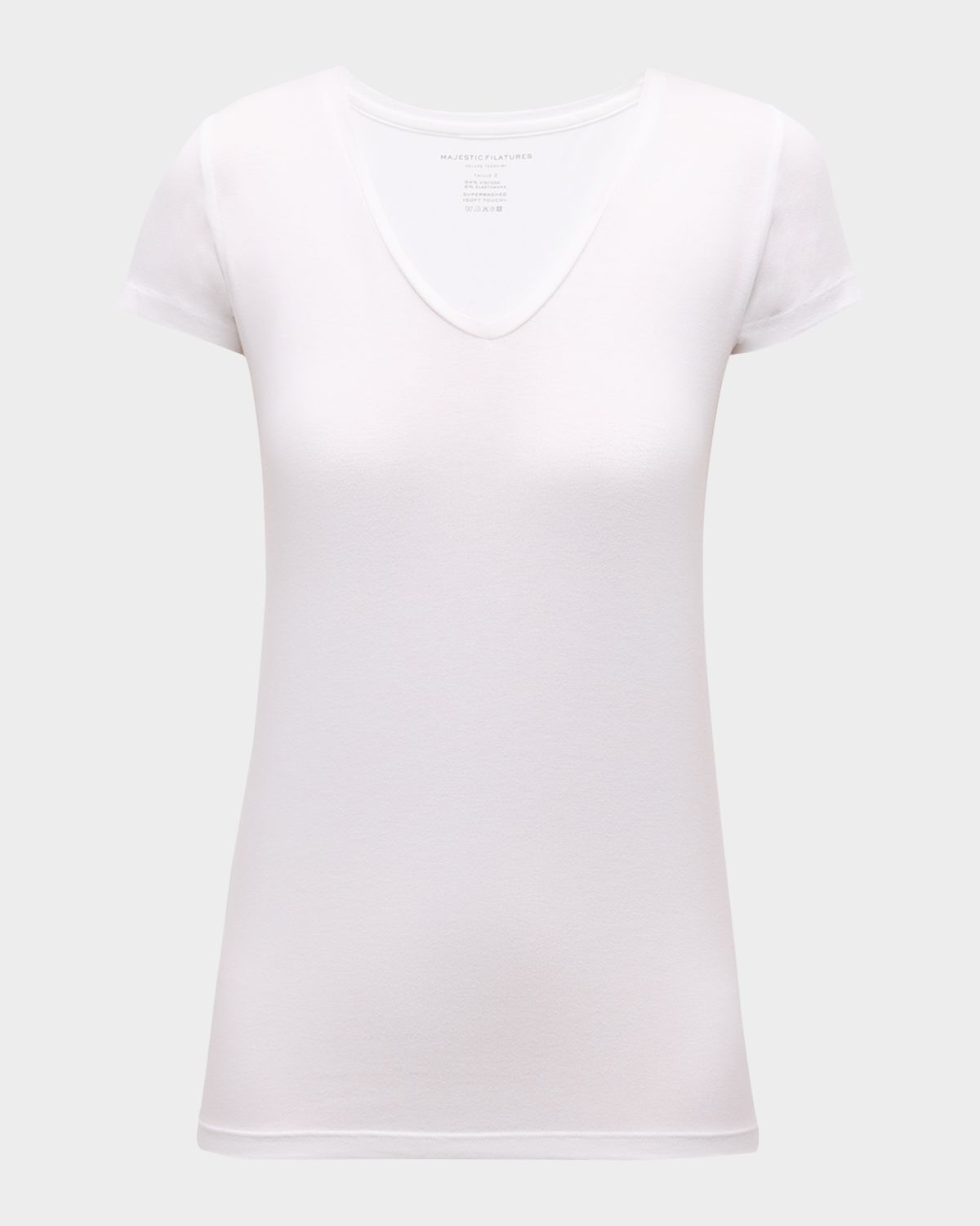 Majestic Filatures Soft Touch Short-Sleeve V-Neck Tee | Thumbnail 8