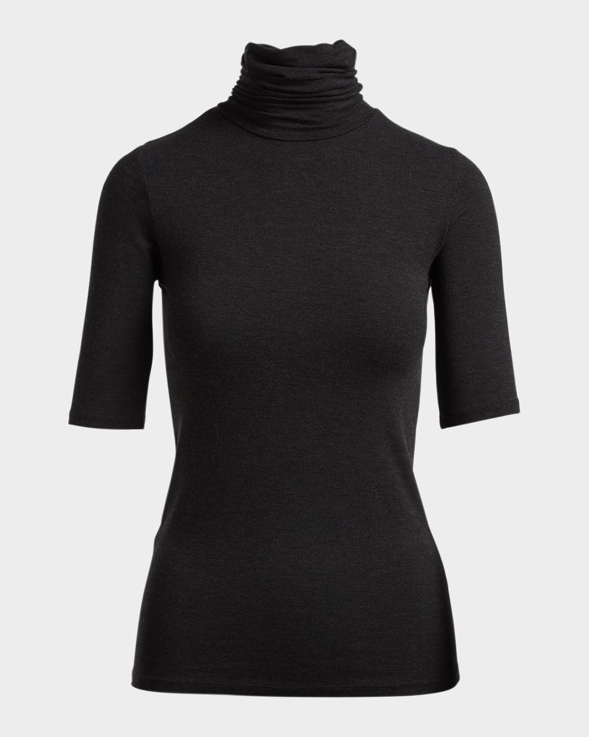 Majestic Filatures Soft Touch Half-Sleeve Turtleneck | Thumbnail 8