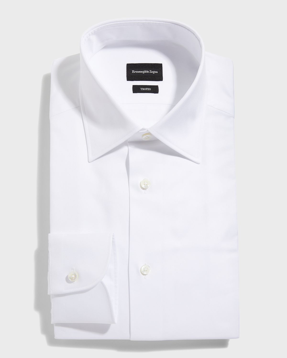 ZEGNA Men 's Trofeo® Solid Regular-Fit Dress Shirt