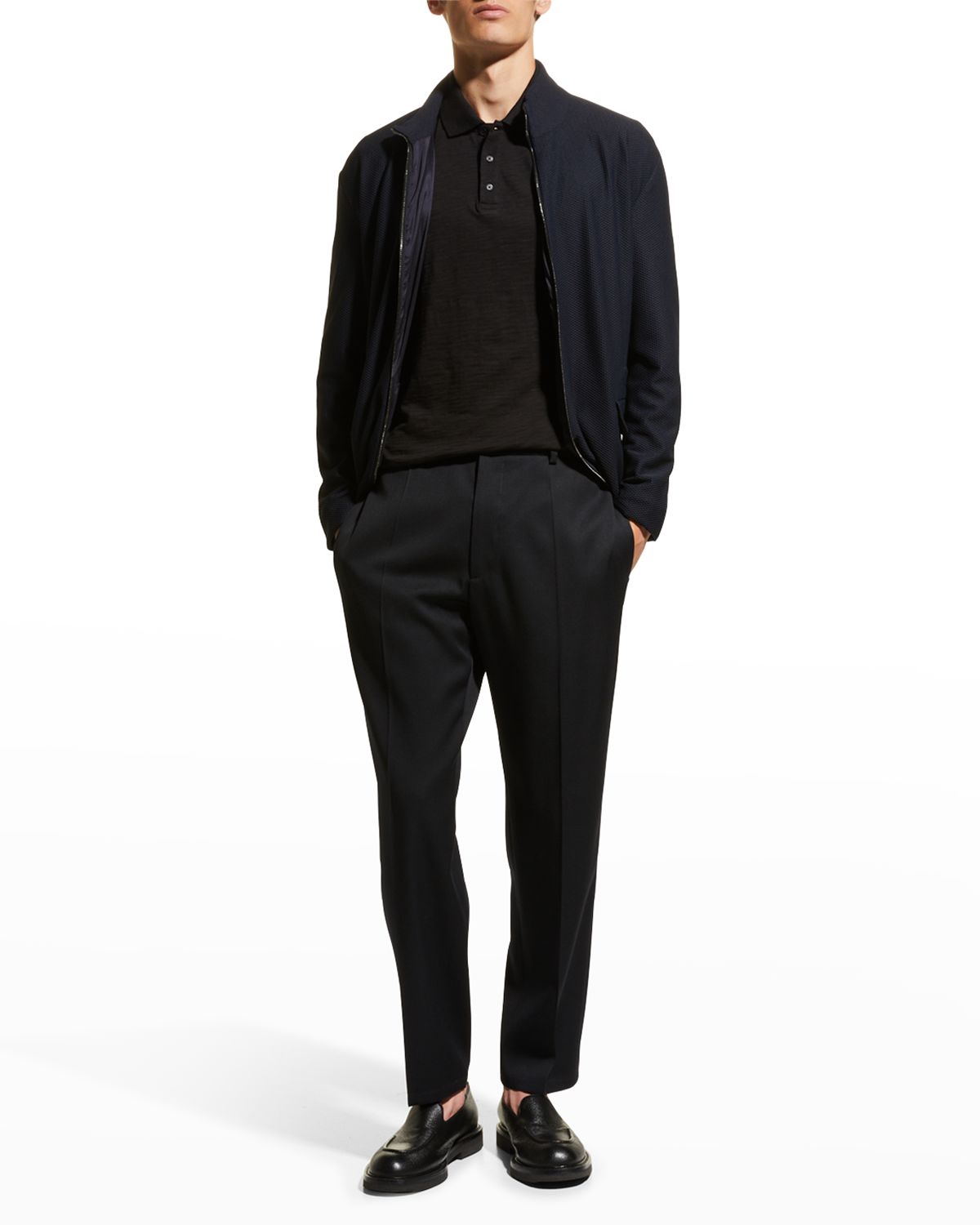 Vince Classic Slub Cotton Polo Shirt
