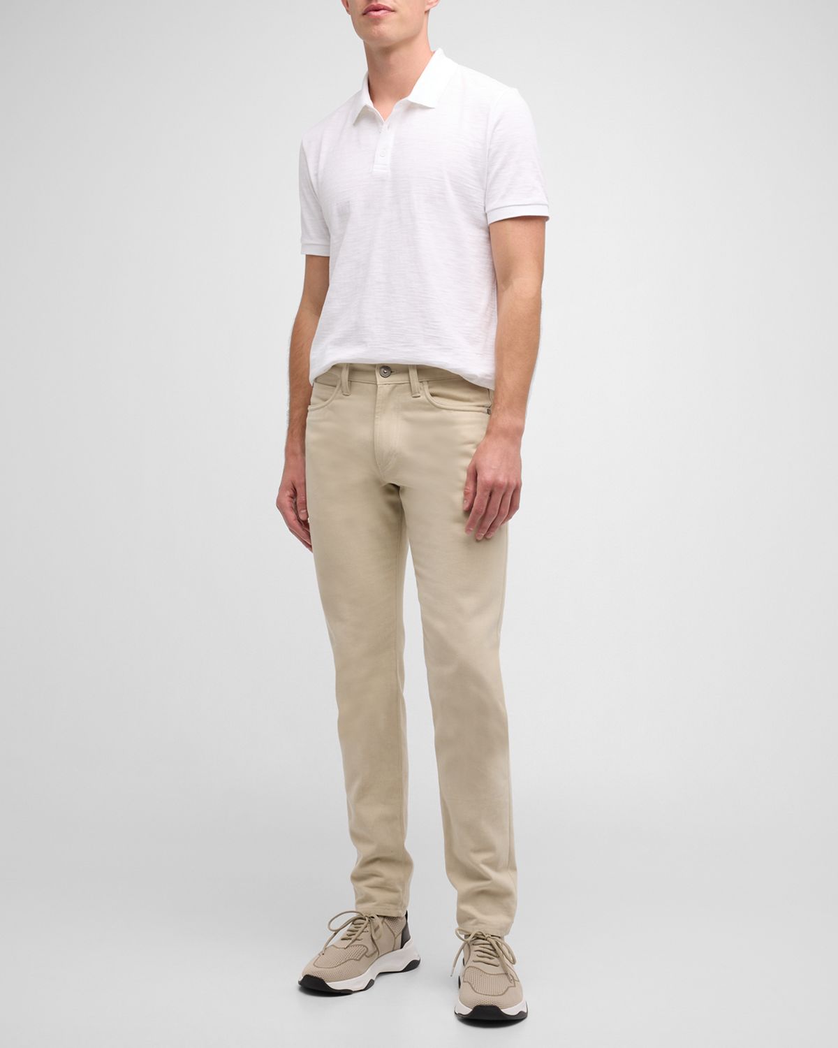 Vince Classic Slub Cotton Polo Shirt