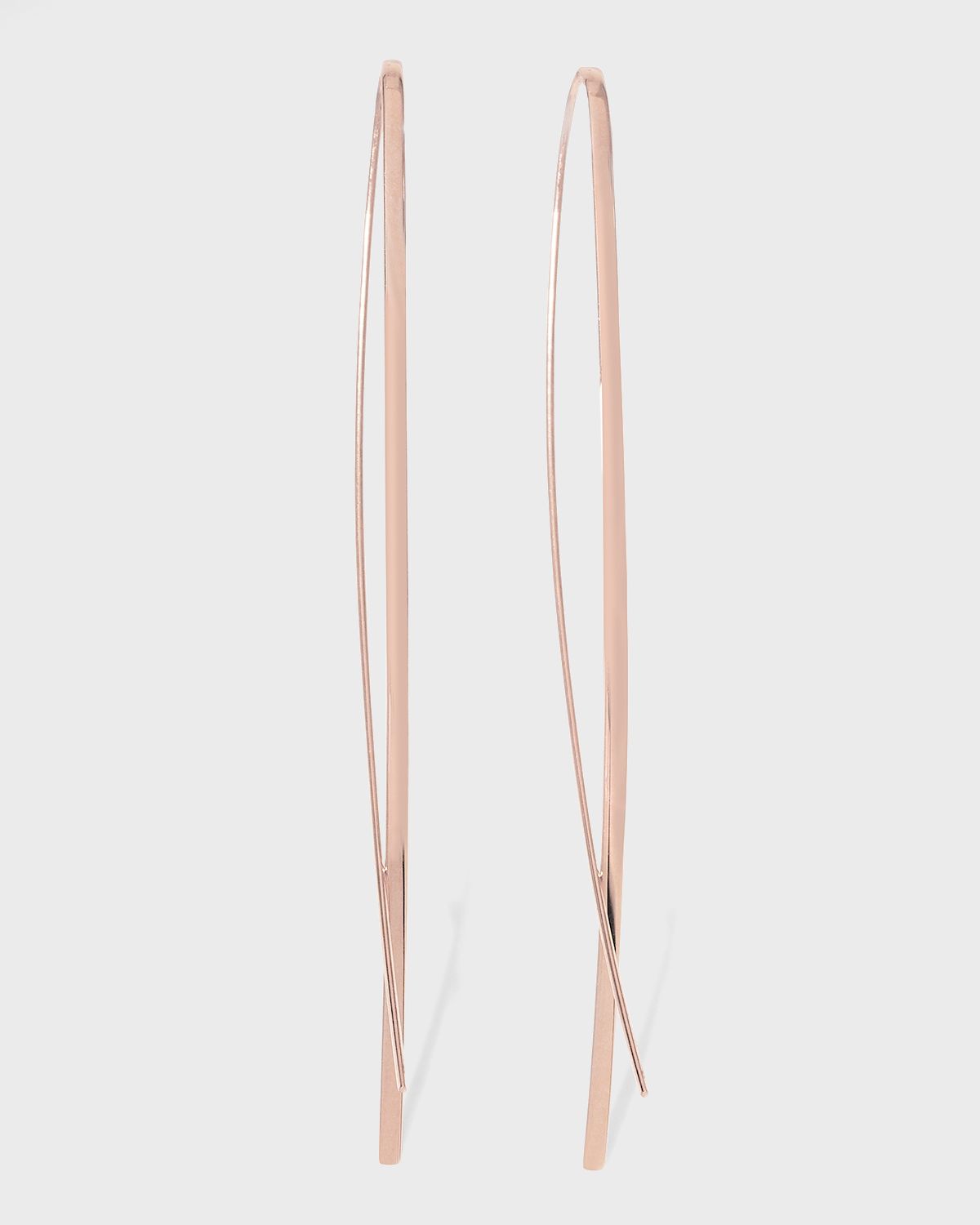 LANA 14K Gold Elite Narrow Upside Down Hoop Earrings
