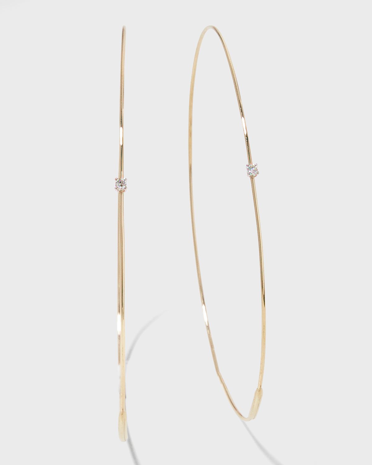 LANA 14K Gold Large Magic Diamond Hoops