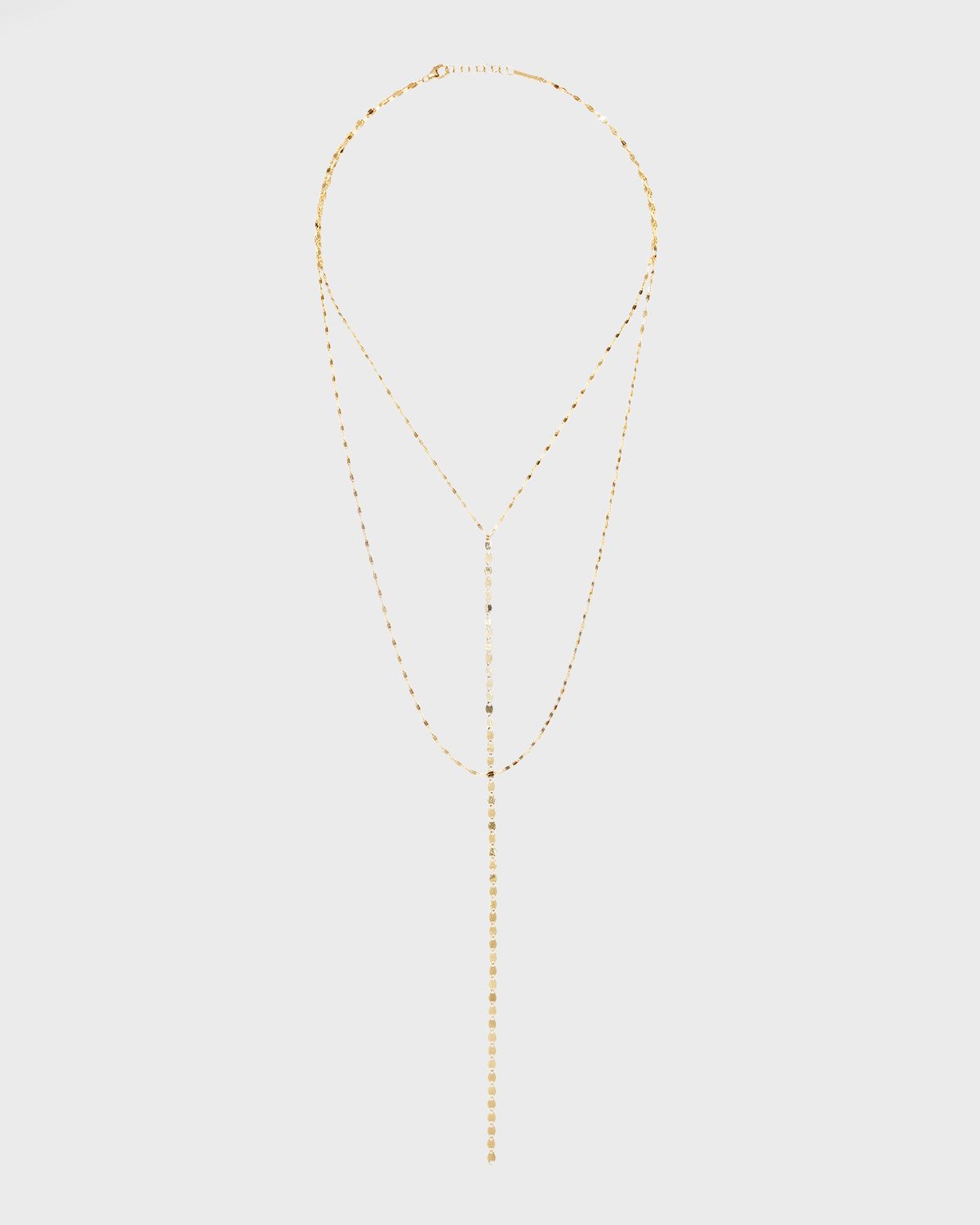 LANA Nude Blake Chain Drop Necklace