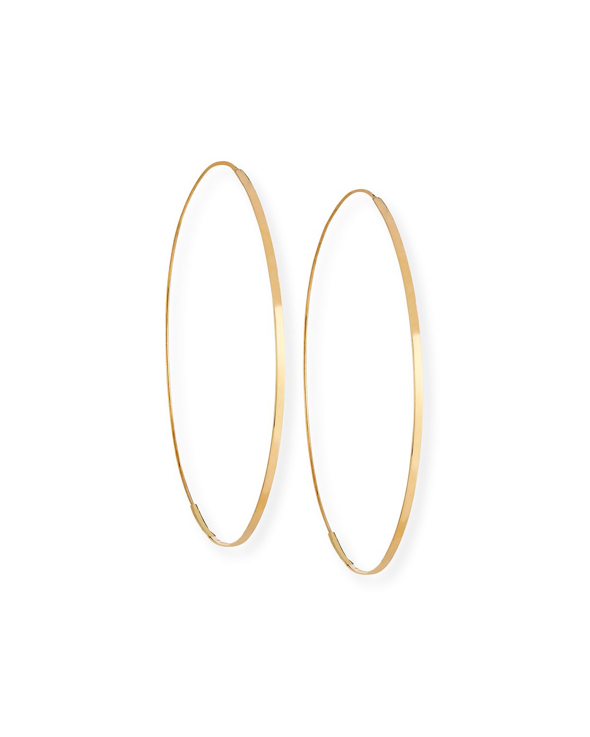 LANA Flat Magic 14K Gold Hoop Earrings