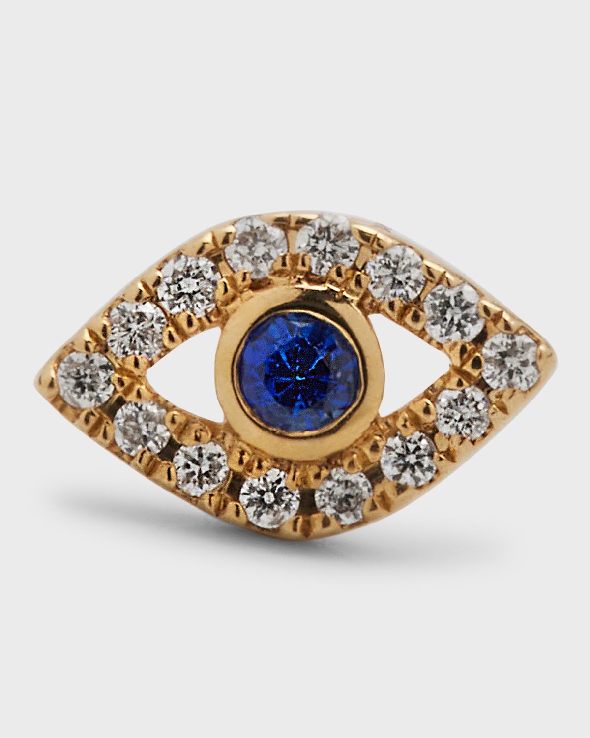 Sydney Evan 14k Diamond Mini Evil Eye Single Stud Earring