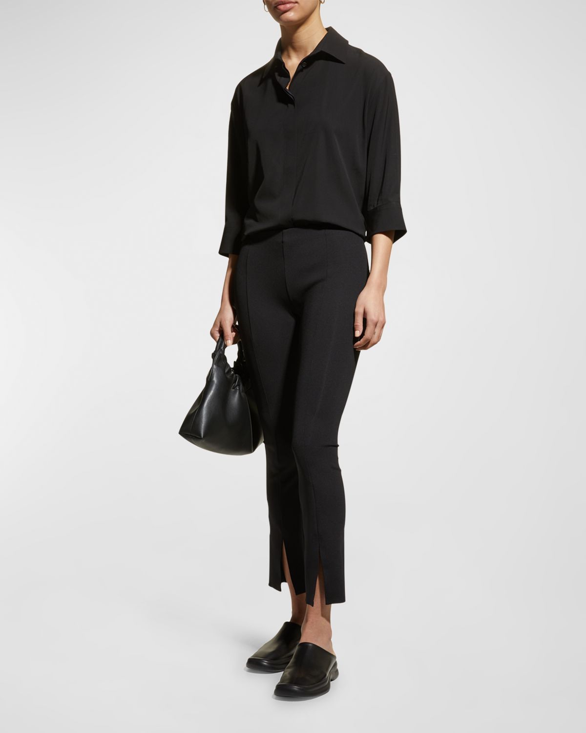 THE ROW Thilde Slit-Front Skinny Pants