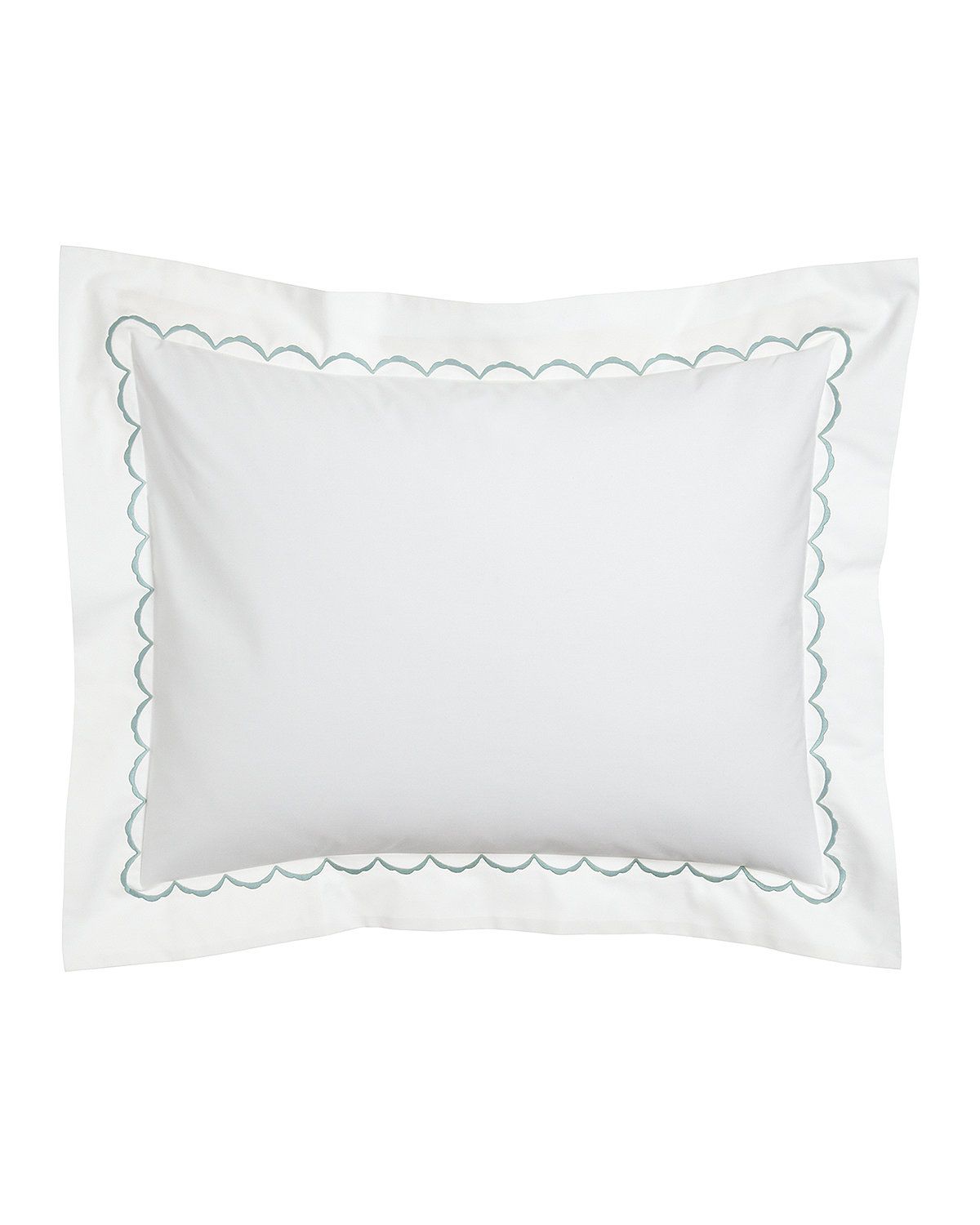 Matouk King Scallops Embroidered Sham