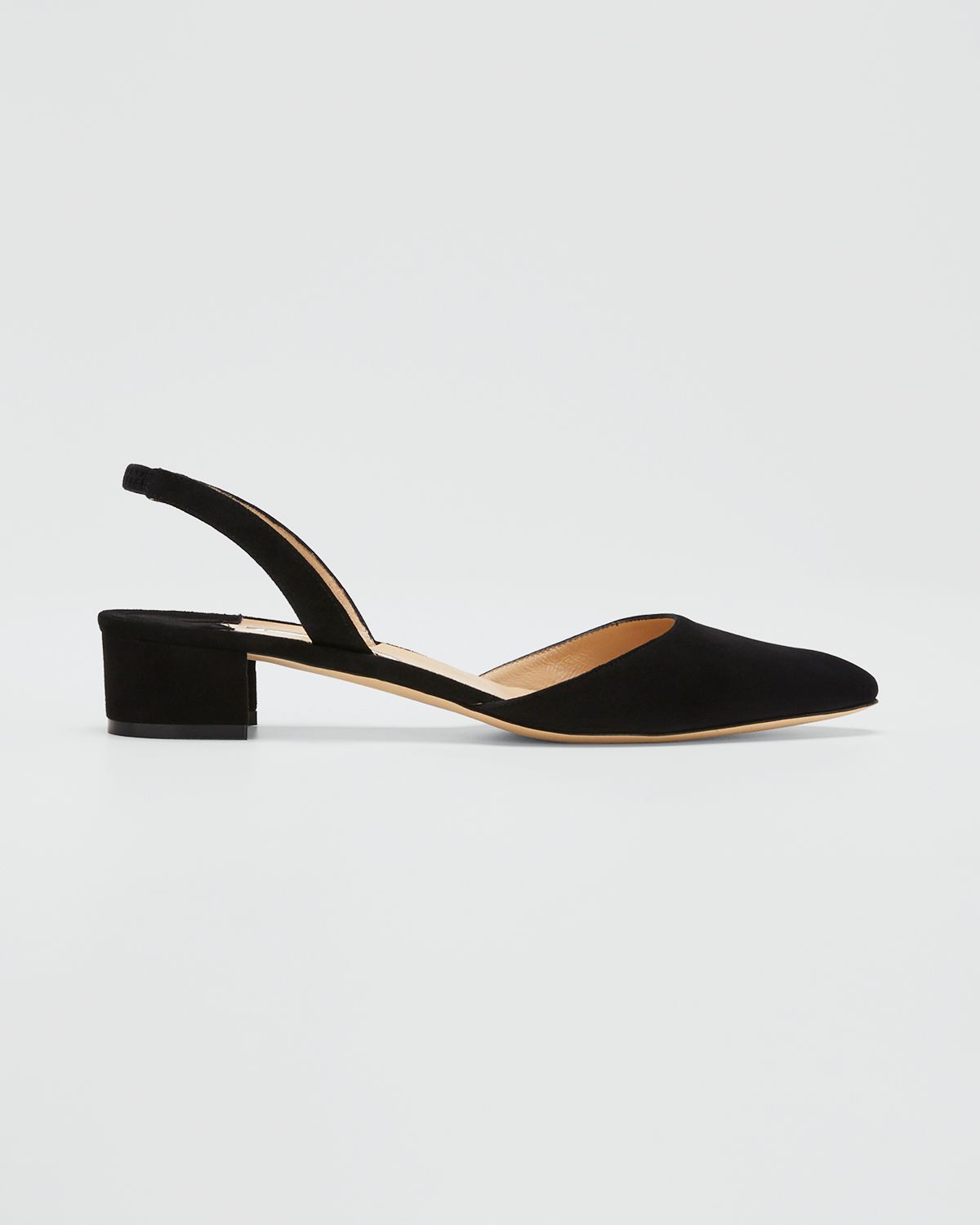 Manolo Blahnik Aspro Suede Block-Heel Slingback Pump | Thumbnail 3
