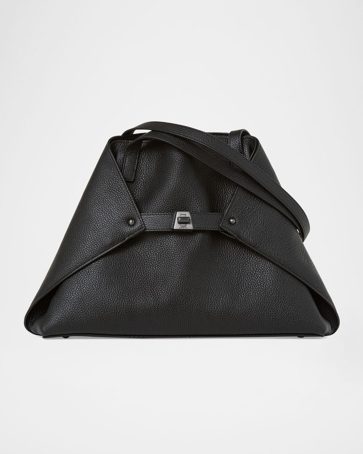 Akris Ai Small Leather Shoulder Tote Bag