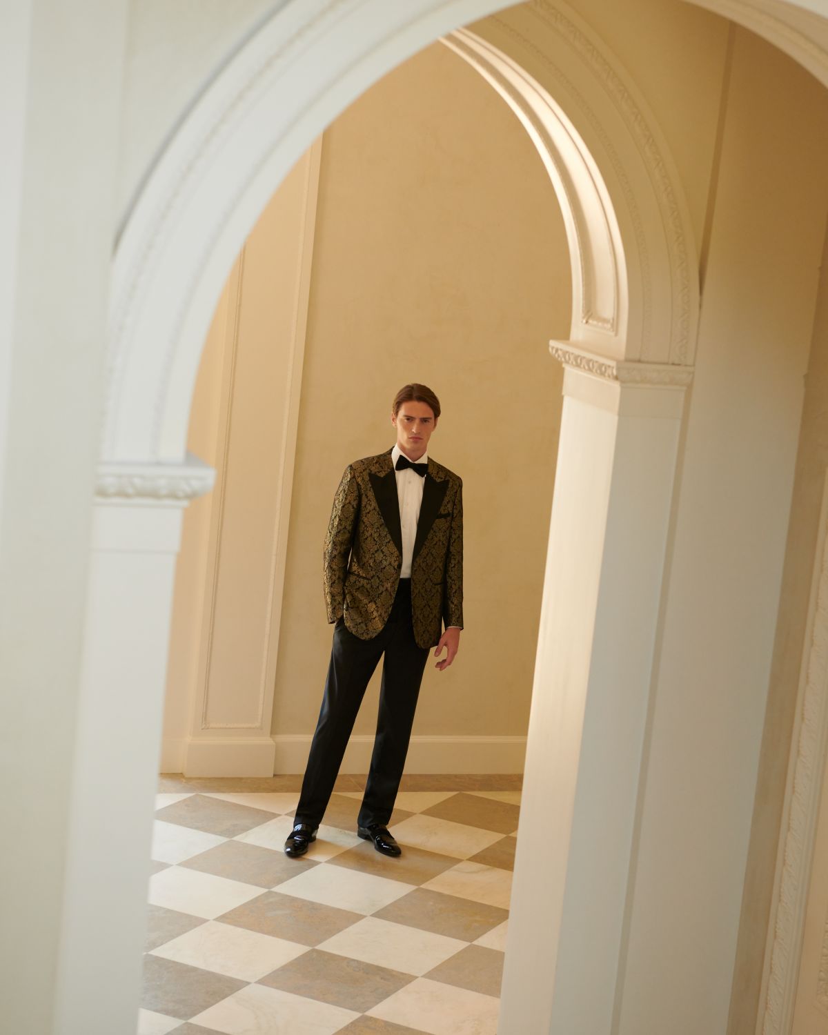 Stefano Ricci Diagonally-Pleated Cummerbund Bow Tie Set