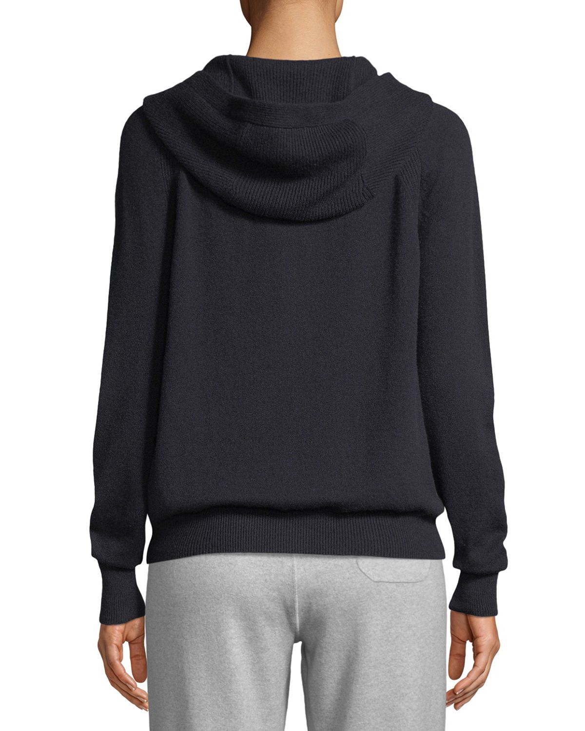 Loro Piana Merano Cashmere Zip-Front Hoodie Sweater