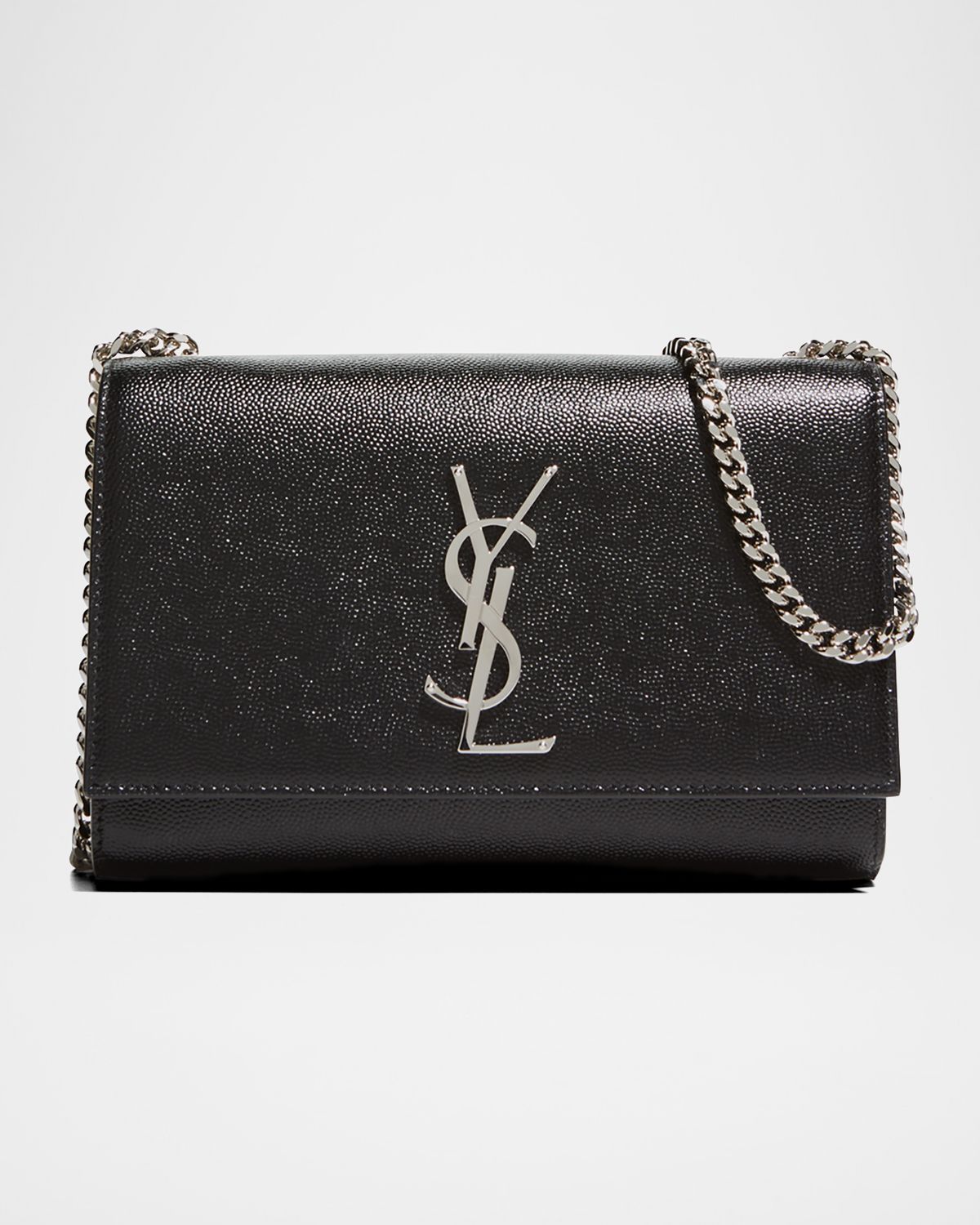 Saint Laurent Kate Small YSL Crossbody Bag in Grained Leather