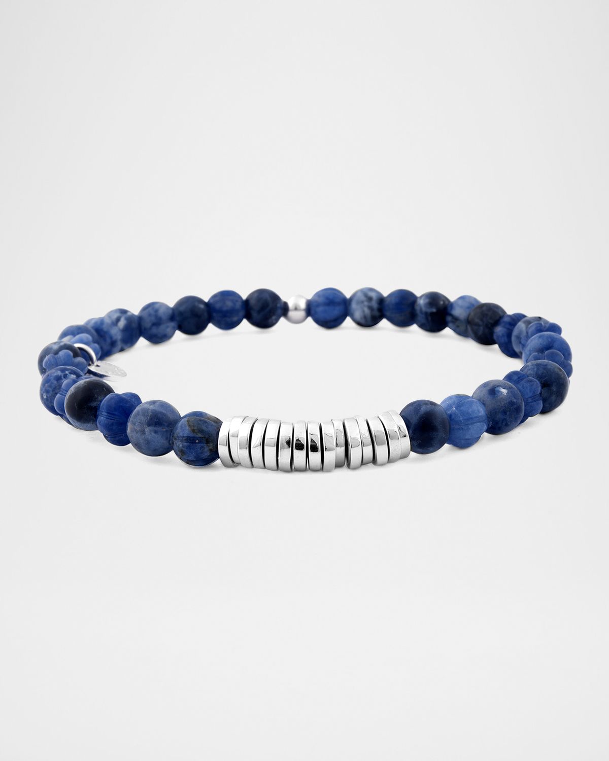 Tateossian Men 's Sodalite Bead Bracelet