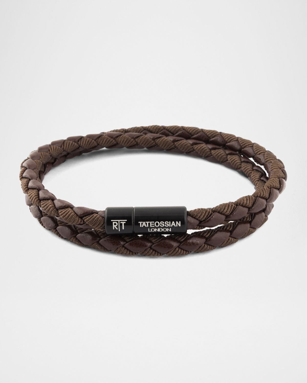 Tateossian Chelsea Double-Wrap Braided Bracelet