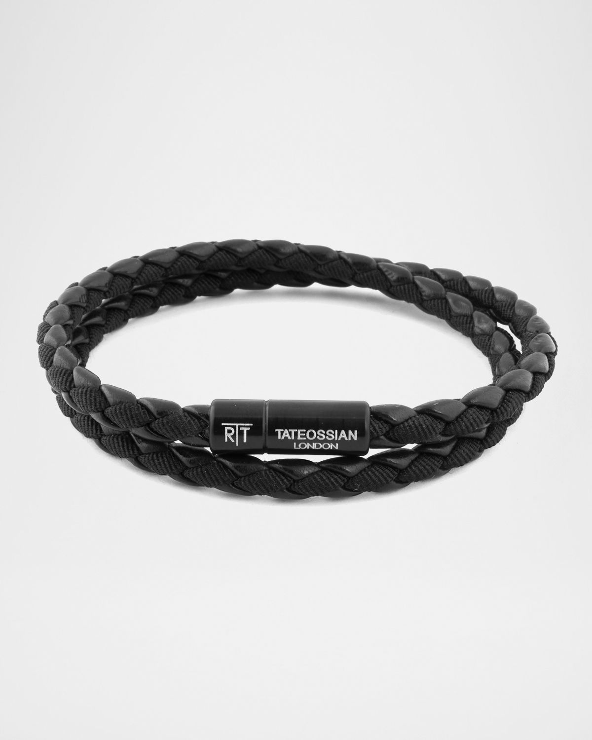 Tateossian Chelsea Double-Wrap Braided Bracelet