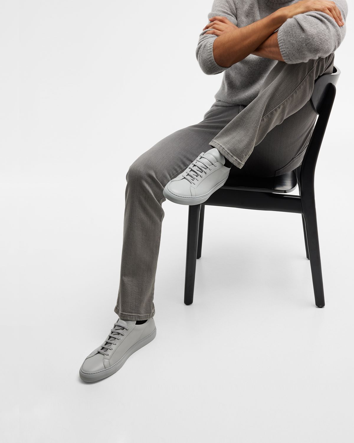 Common Projects Men's Achilles Leather Low-Top Sneakers