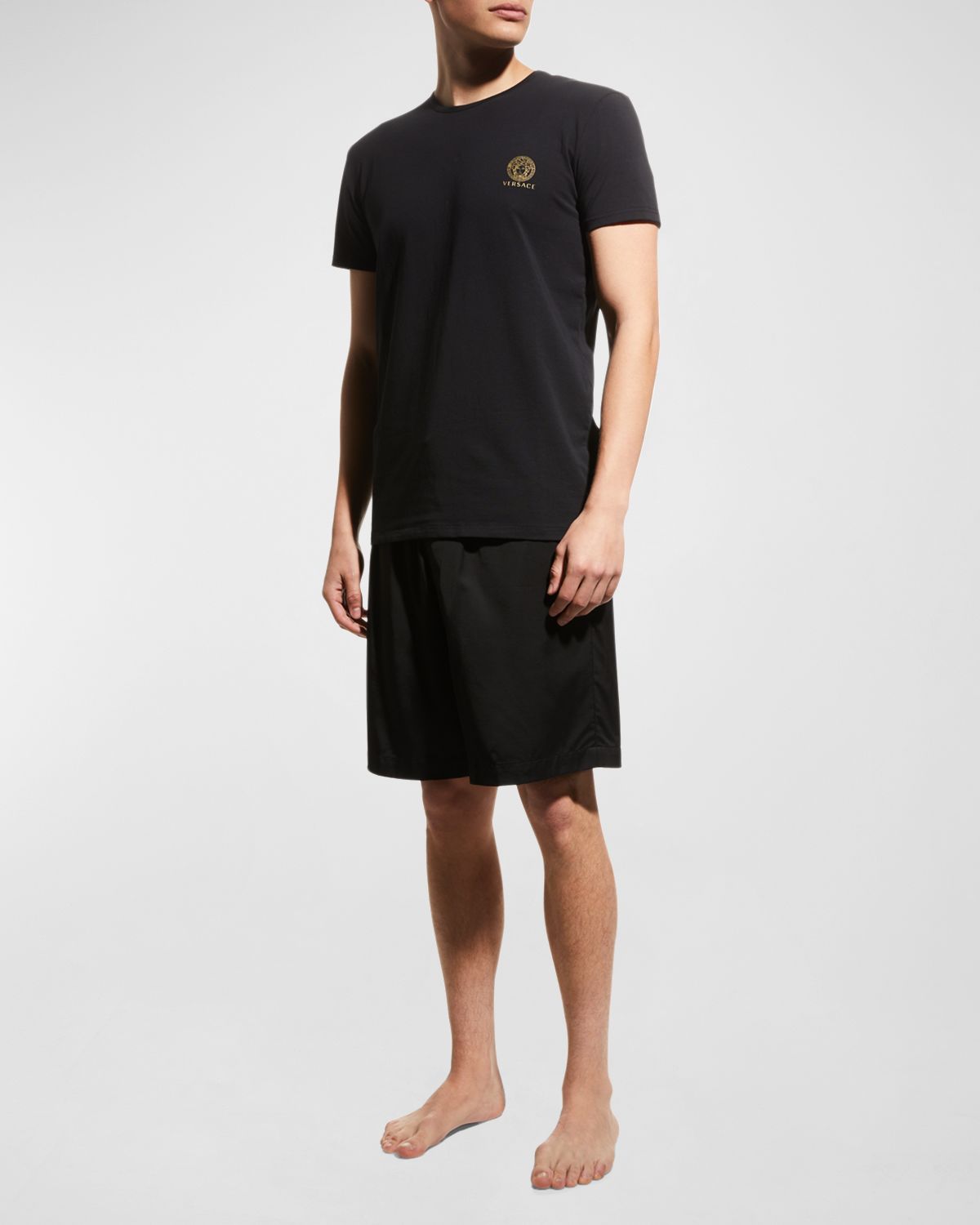 Versace Men 's Medusa Logo Crewneck T-Shirt