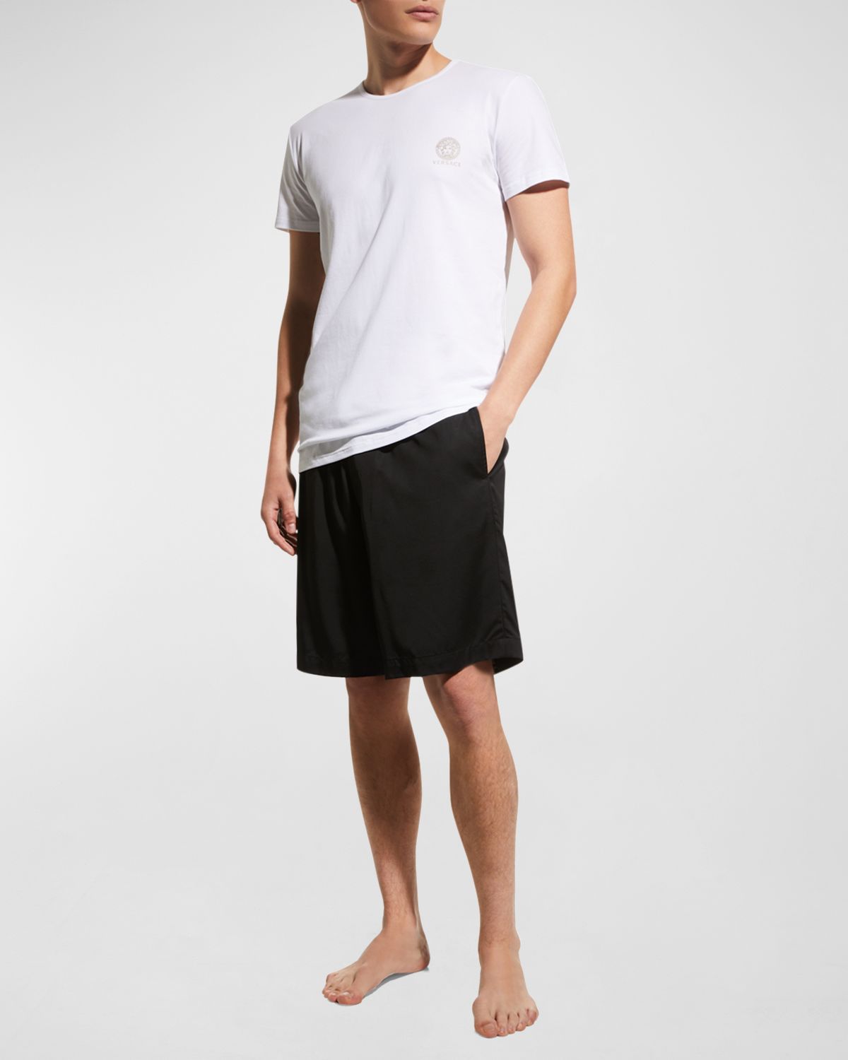 Versace Men 's Medusa Logo Crewneck T-Shirt