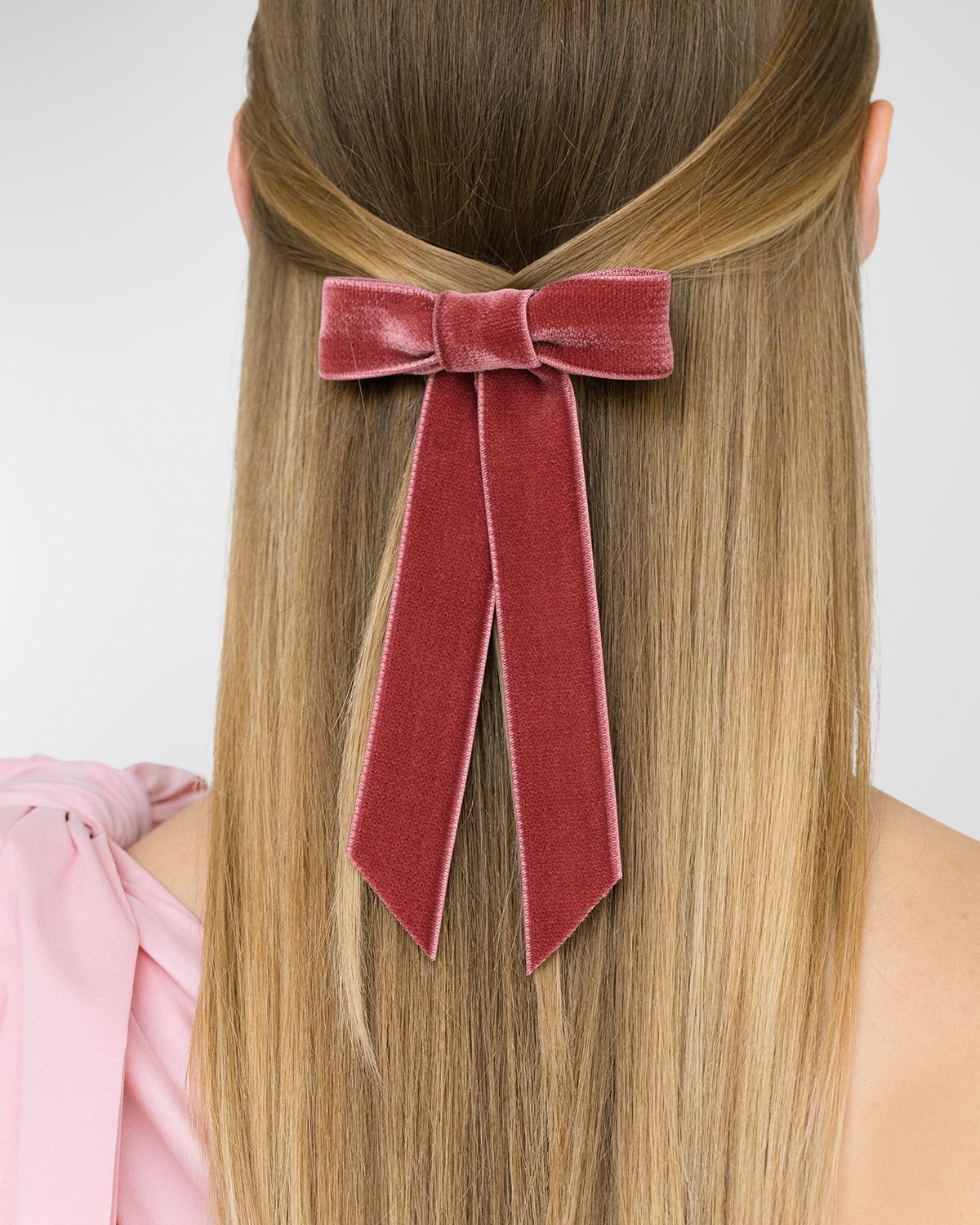 Jennifer Behr Velvet Bow Barrette