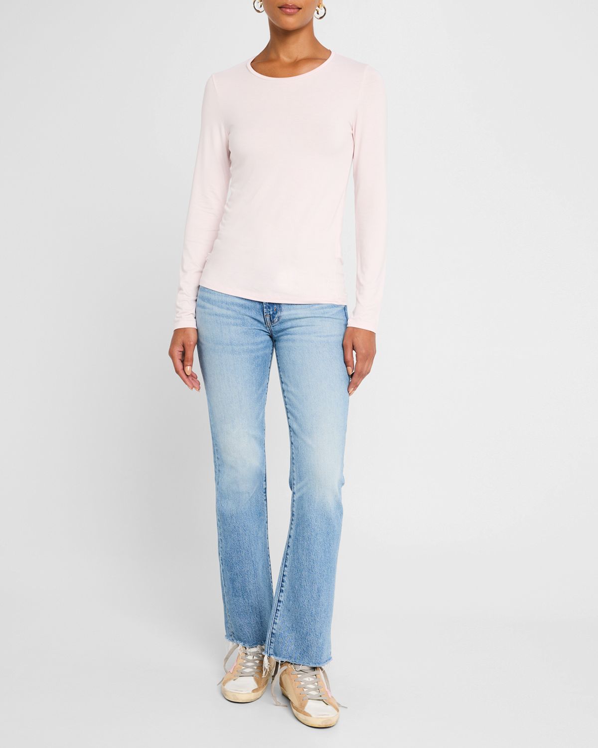 Majestic Filatures Soft Touch Long-Sleeve Crewneck T-Shirt