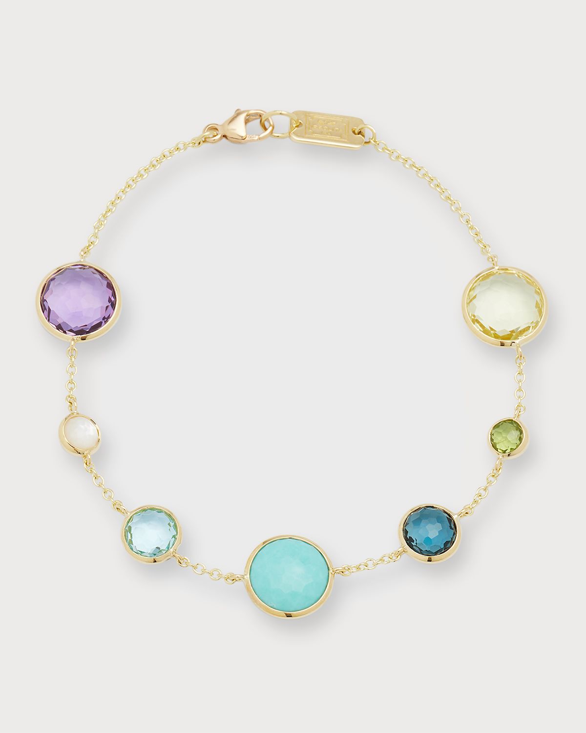 Ippolita 7-Stone Link Bracelet in 18K Gold