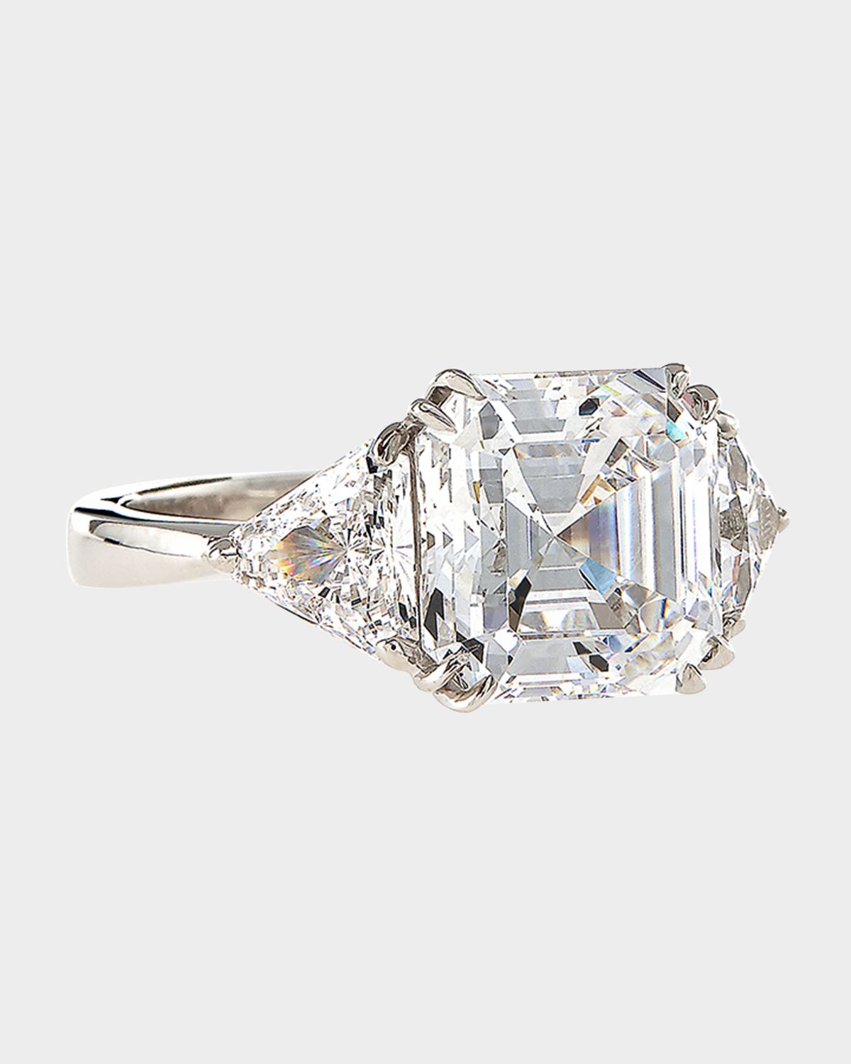 Fantasia by DeSerio 4.5 TCW Asscher-Cut Cubic Zirconia Ring