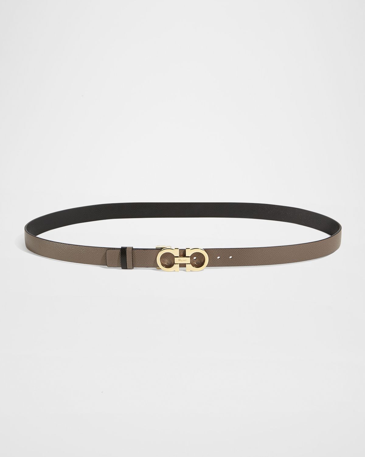 Ferragamo Gancini-Buckle Reversible Leather Belt