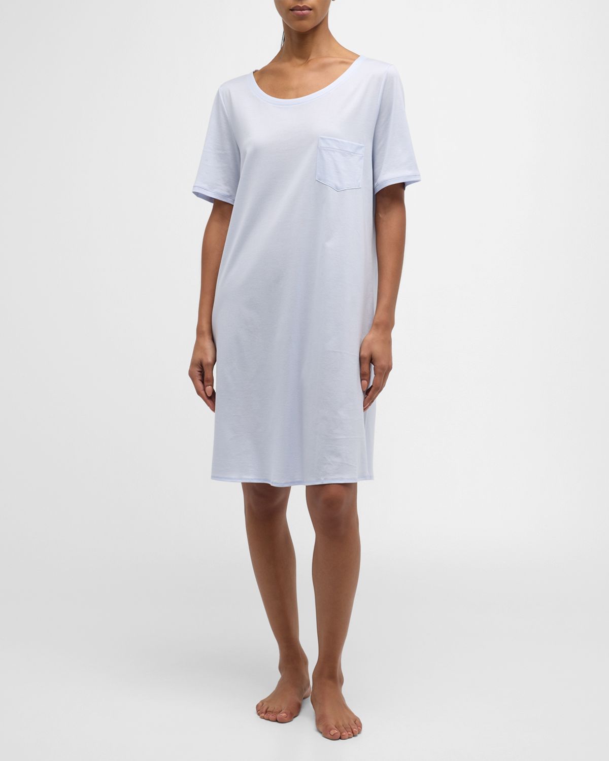 Hanro Cotton Deluxe Short-Sleeve Big Sleepshirt