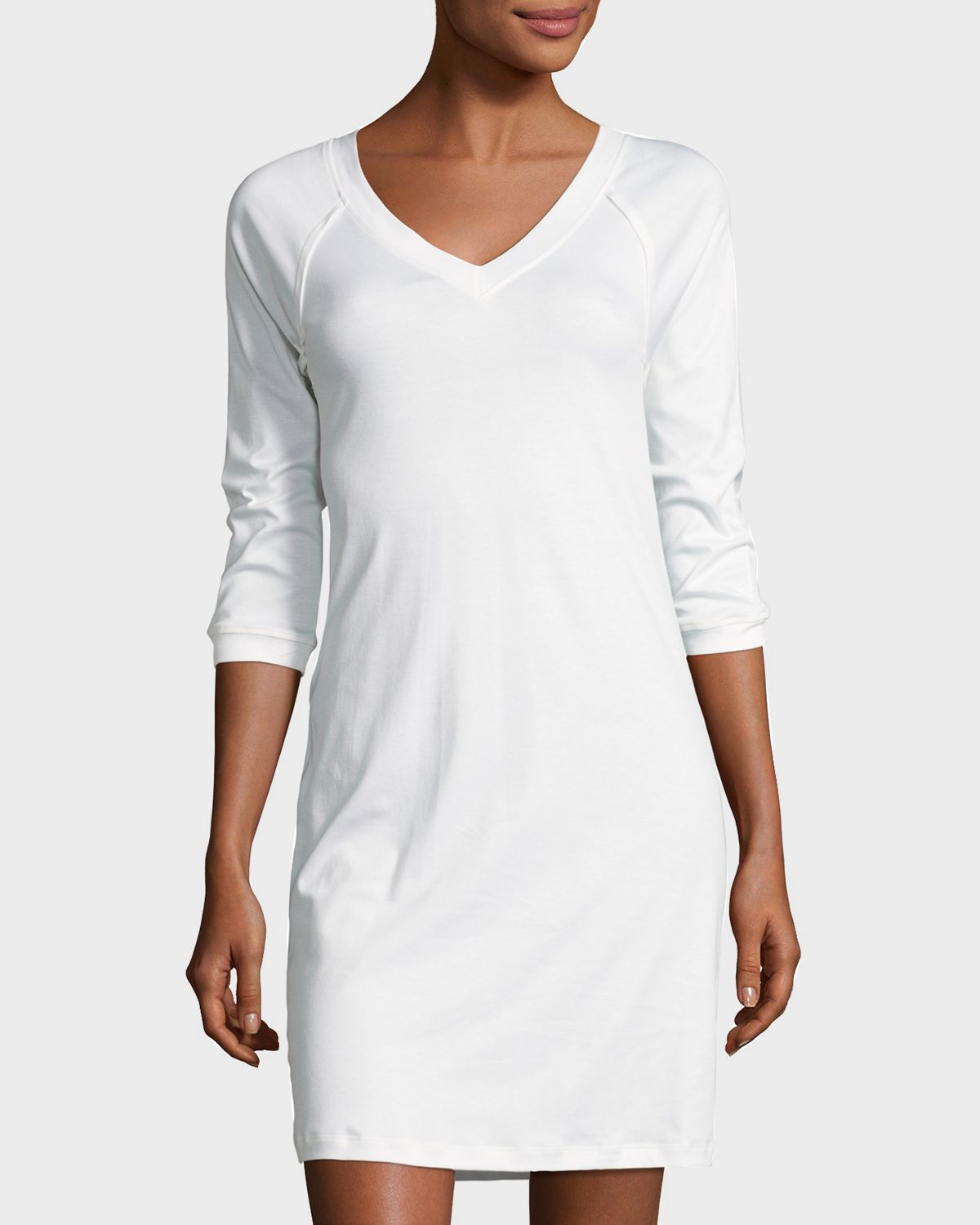 Hanro Pure Essence 3/4-Sleeve Gown