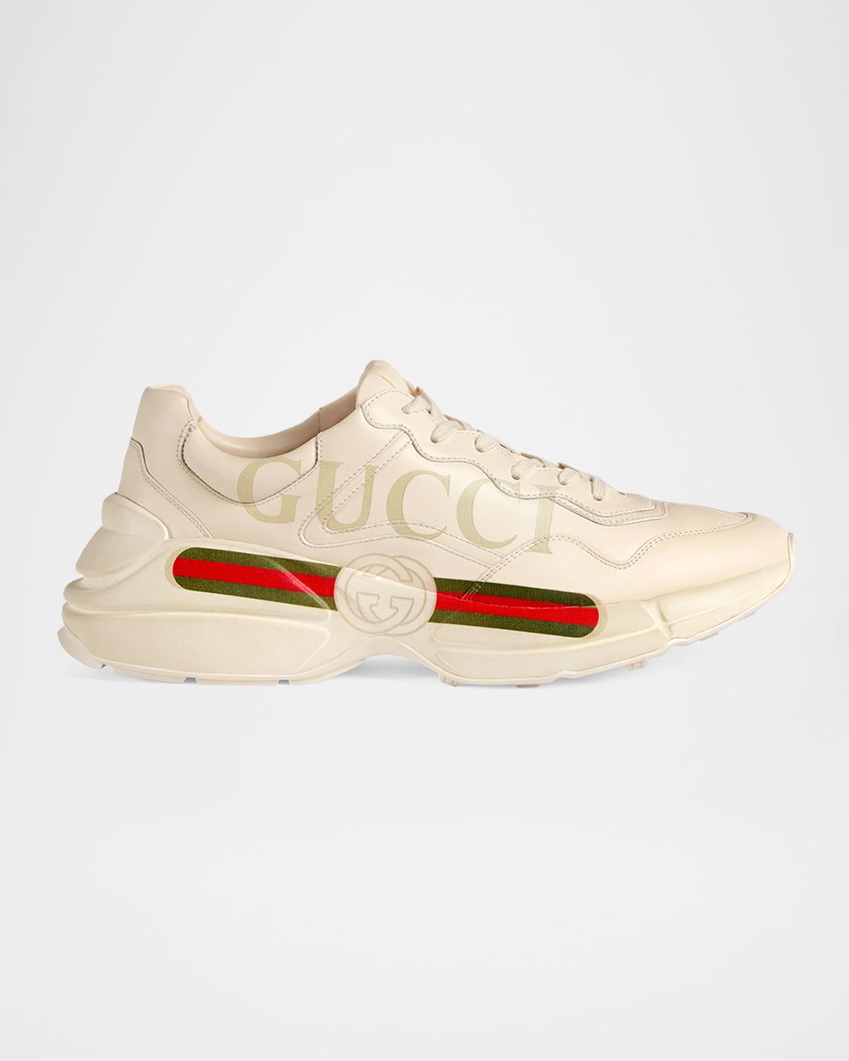 Gucci Men 's Rhyton Retro Logo Sneakers | Thumbnail 6