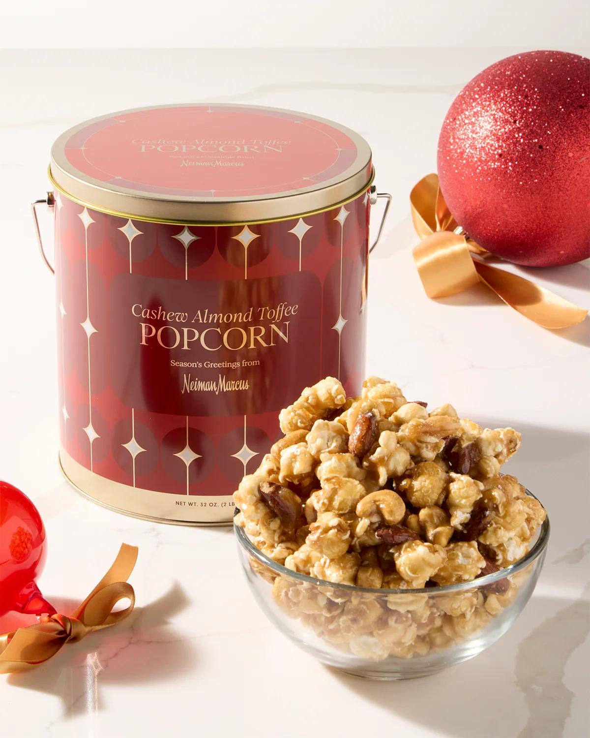 Cashew Almond Toffee Popcorn Tin Cashew Almond Toffee Popcorn Tin