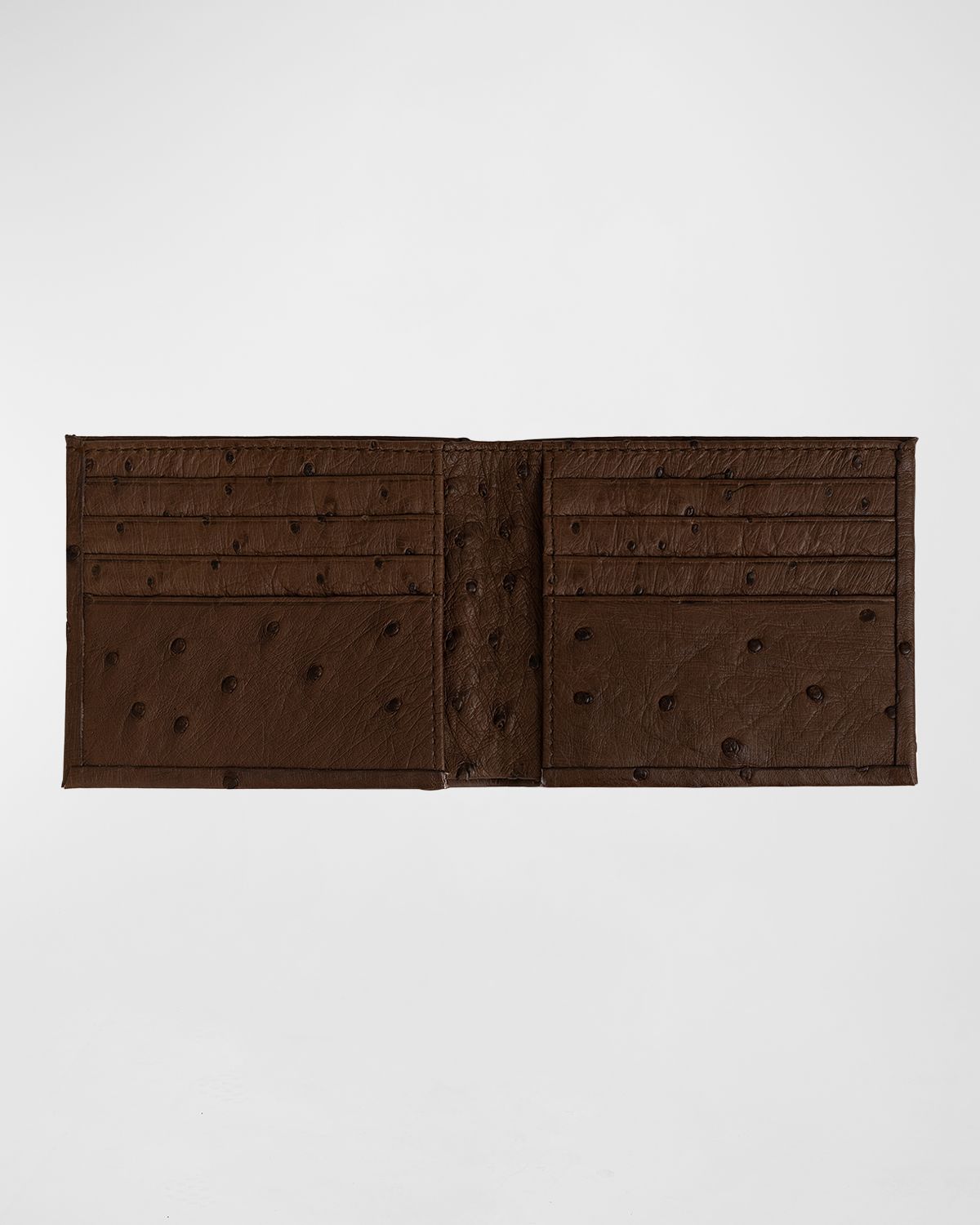 Abas Ostrich Bi-Fold Wallet