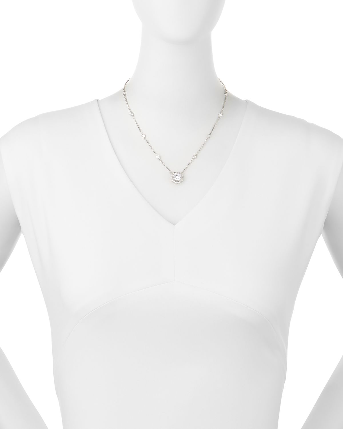 Fantasia by DeSerio Cubic Zirconia By-the-Yard Pendant Necklace