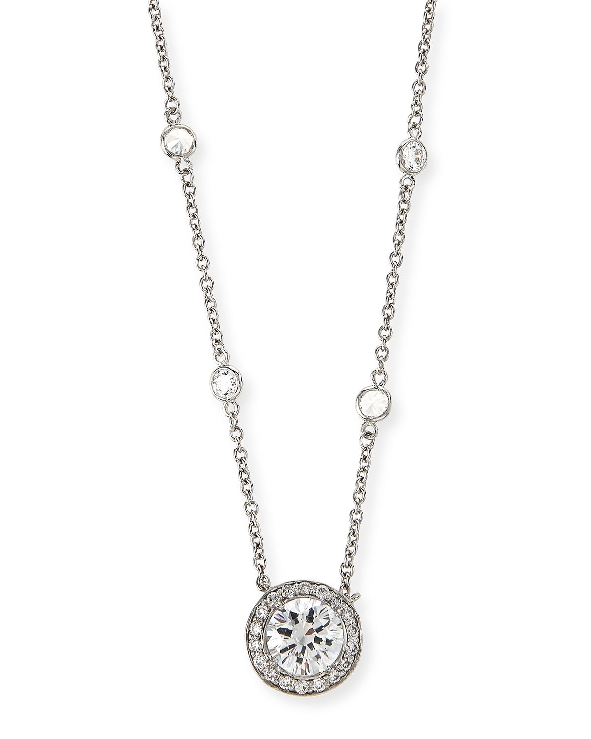 Fantasia by DeSerio Cubic Zirconia By-the-Yard Pendant Necklace