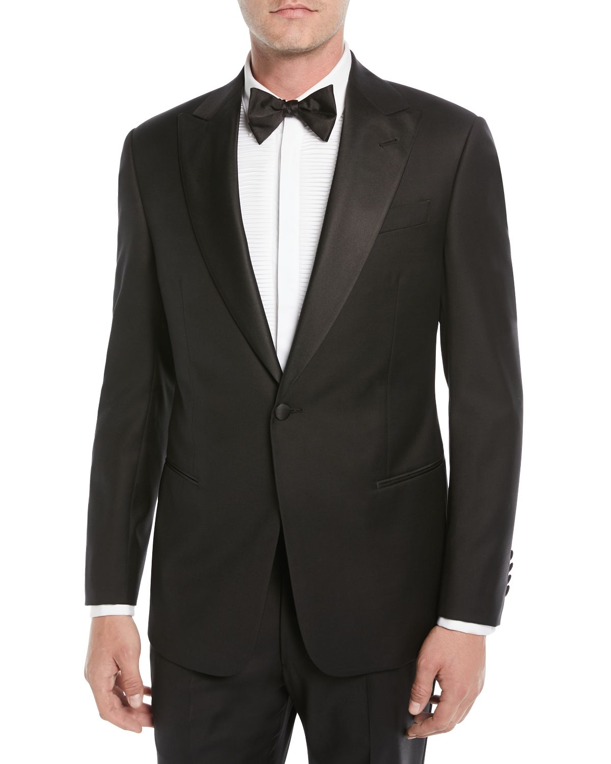 Emporio Armani Men 's Super 130s Wool Two-Piece Tuxedo Suit