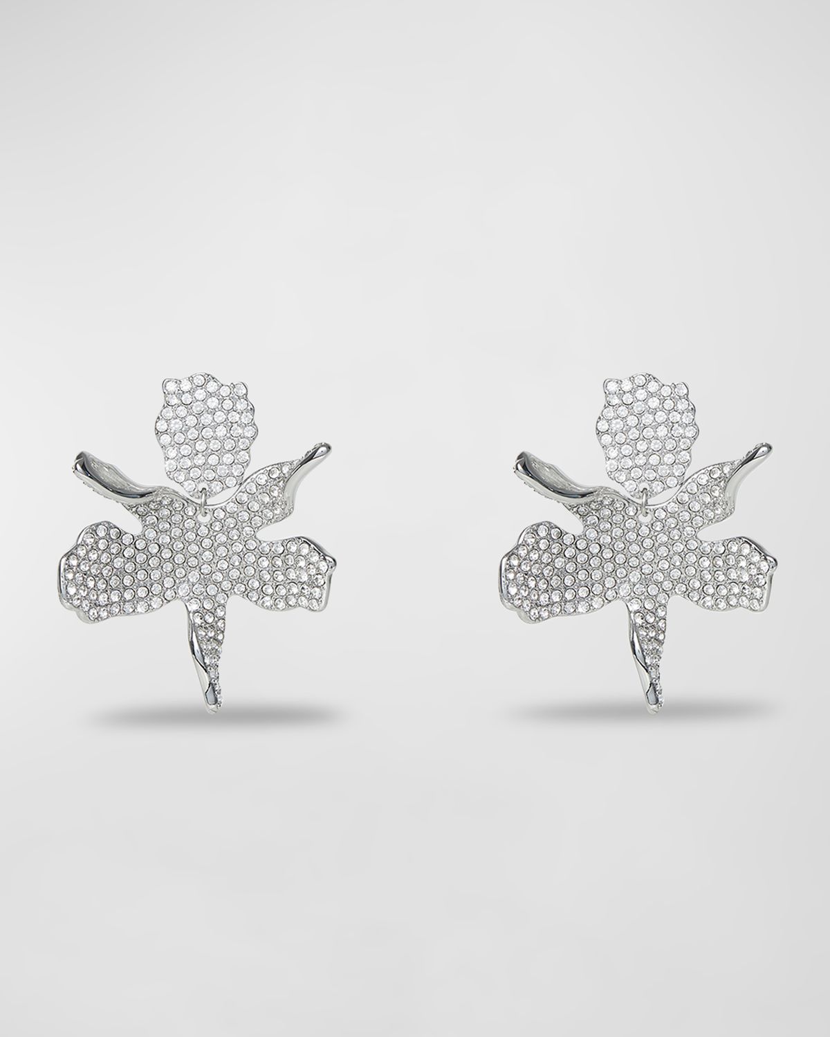 Lele Sadoughi Crystal Lily Statement Earrings