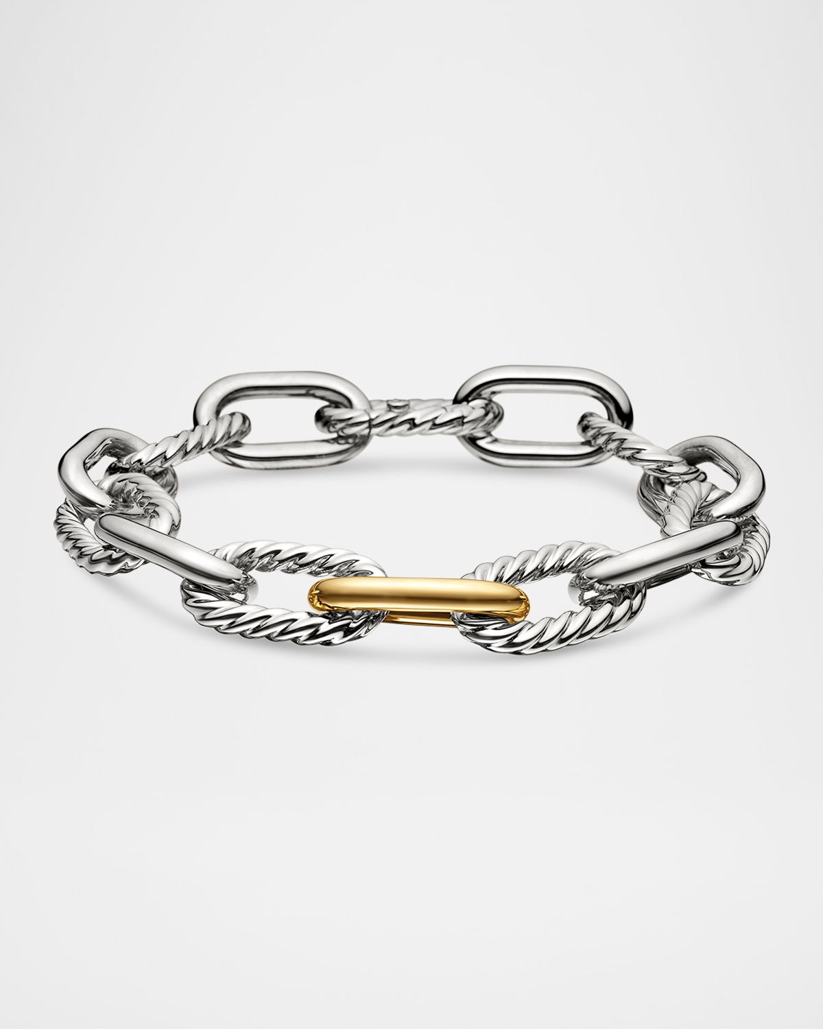 David Yurman DY Madison Bracelet in Silver with 18K Gold, 11mm