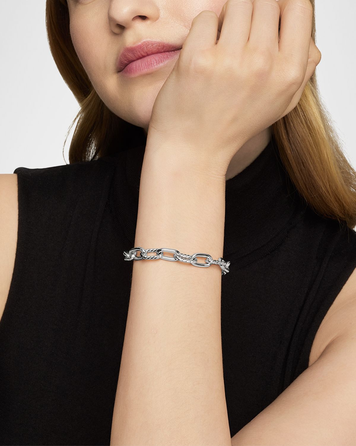 David Yurman DY Madison Chain Bracelet in Silver, 8.5mm