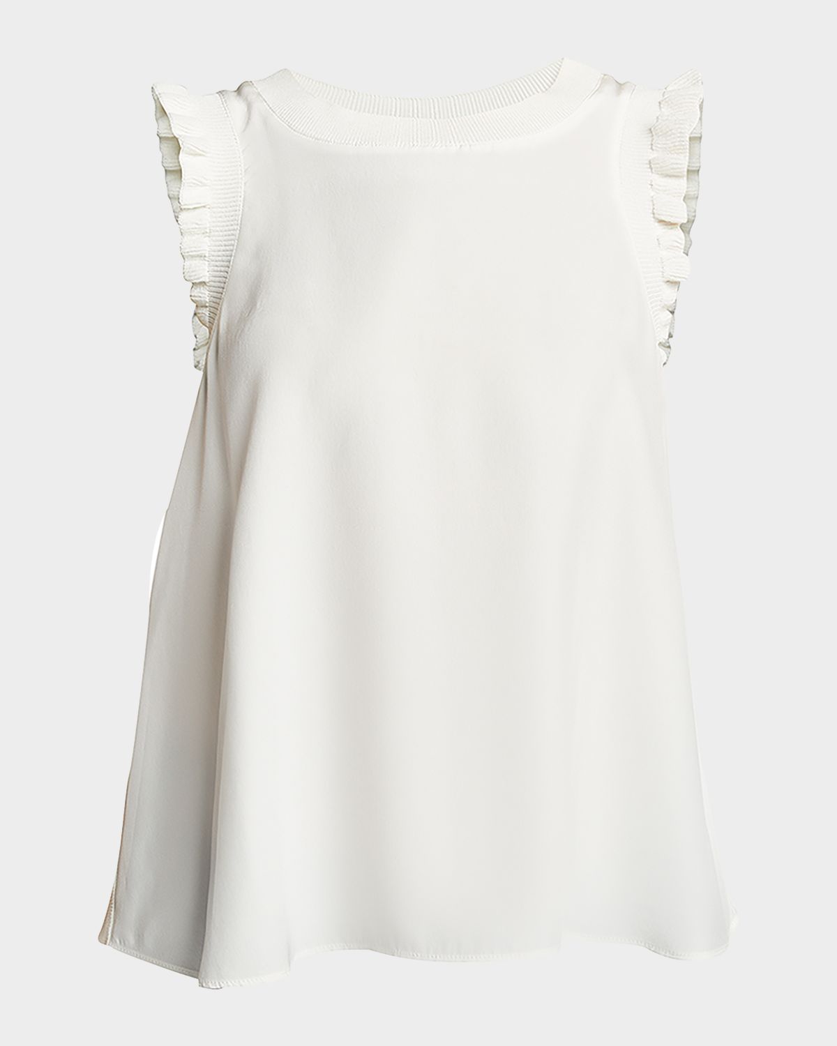 Cinq a Sept Tous Les Jours Lenore Crewneck Sleeveless Silk Top | Thumbnail 4