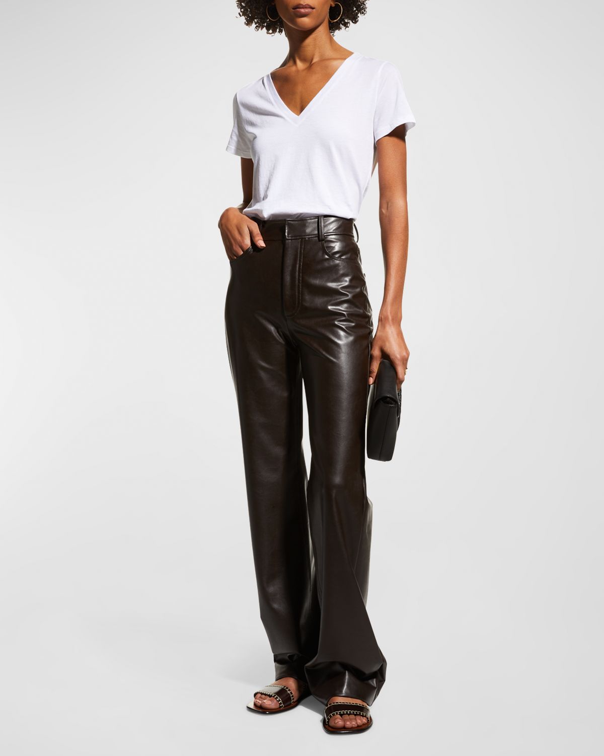 Vince Essential Pima Cotton V-Neck Tee